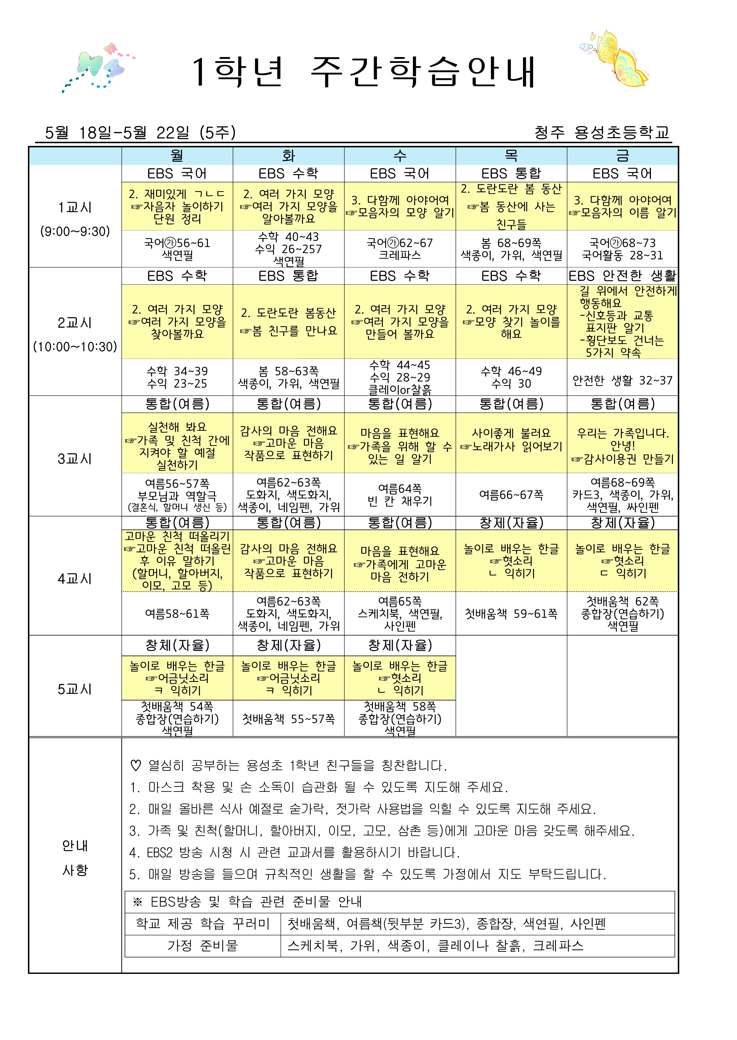 (1학년)온라인주간5주 주간학습_1