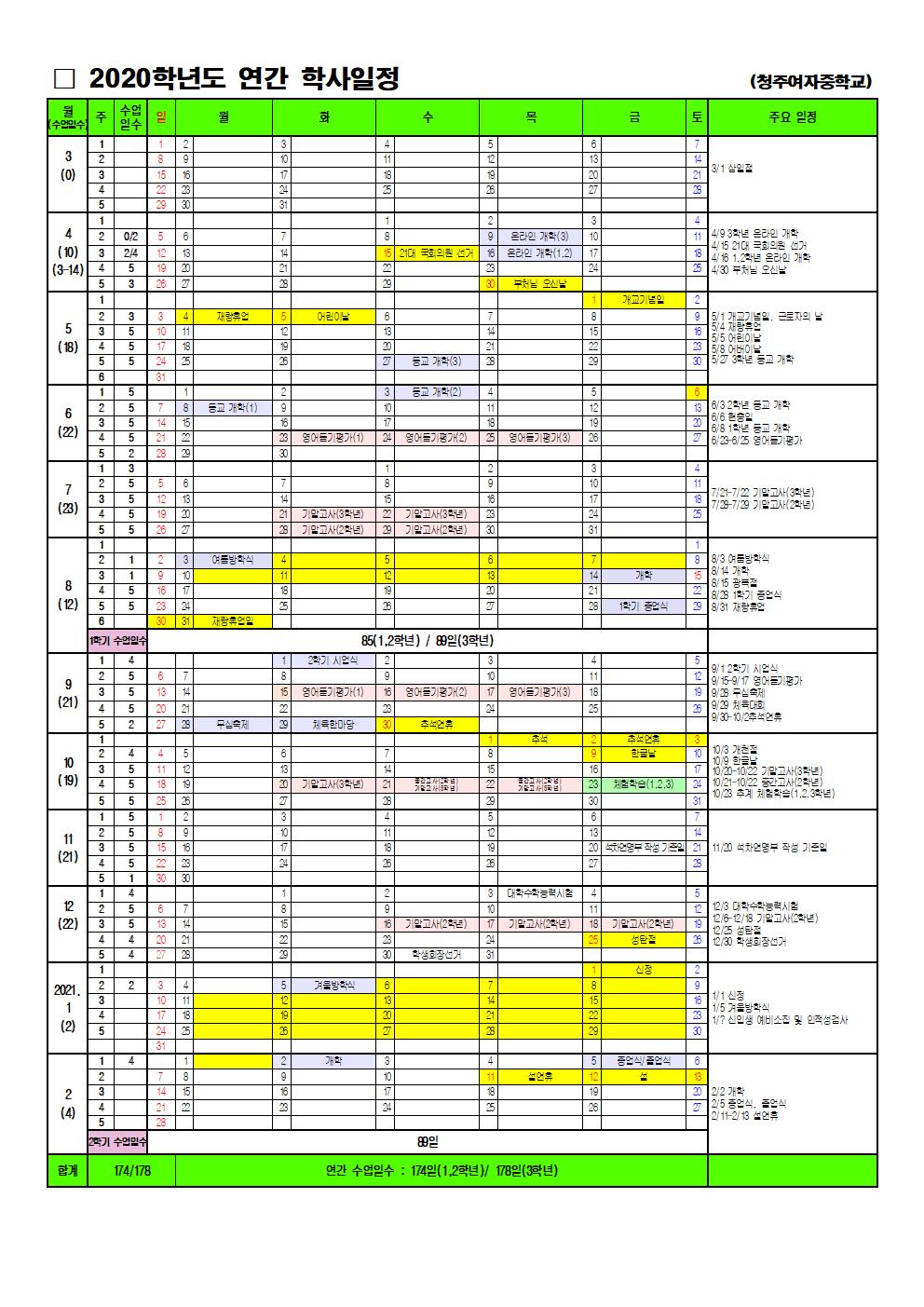 2020학년도 연간 학사일정 변경(청주여중-5.27)001