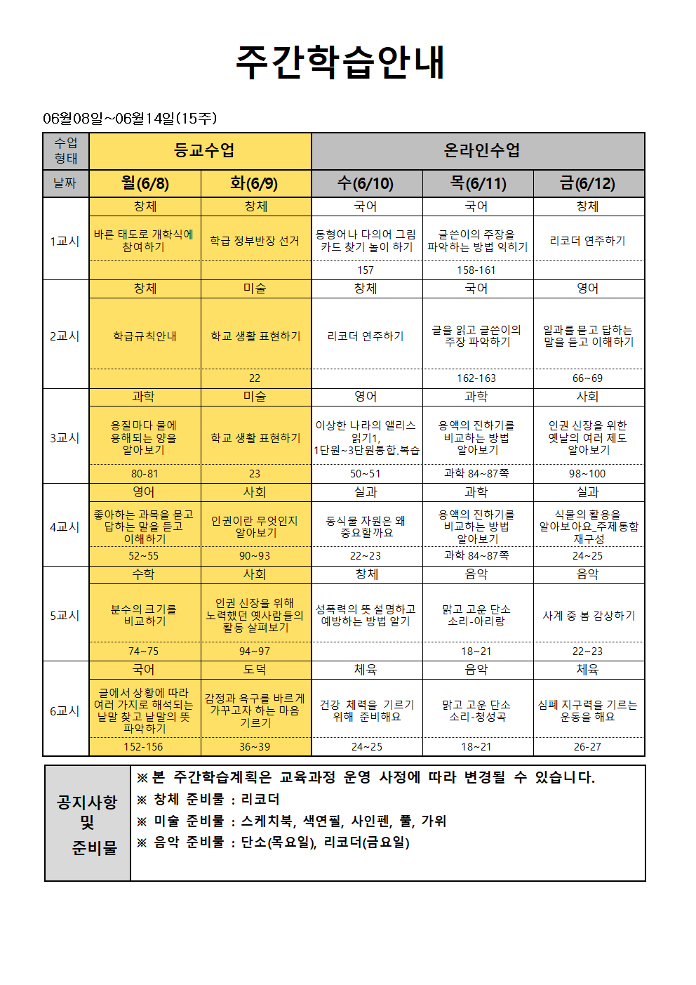 15주 주간학습안내-홈페이지 안내용001