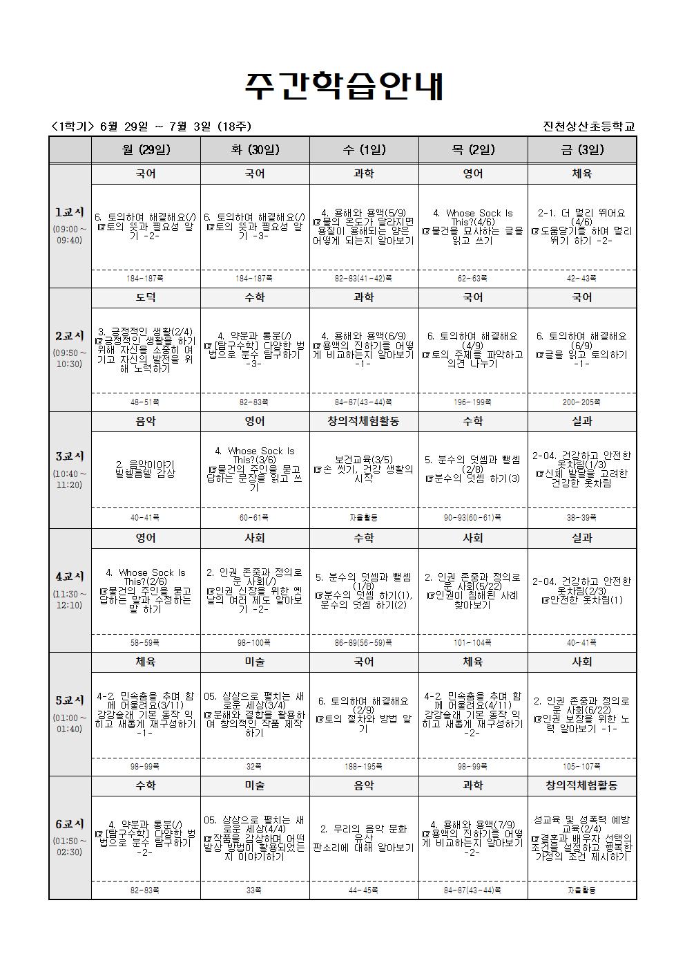 주간학습_5학년_4반_(1학기)6월29일~7월4일(18주)001