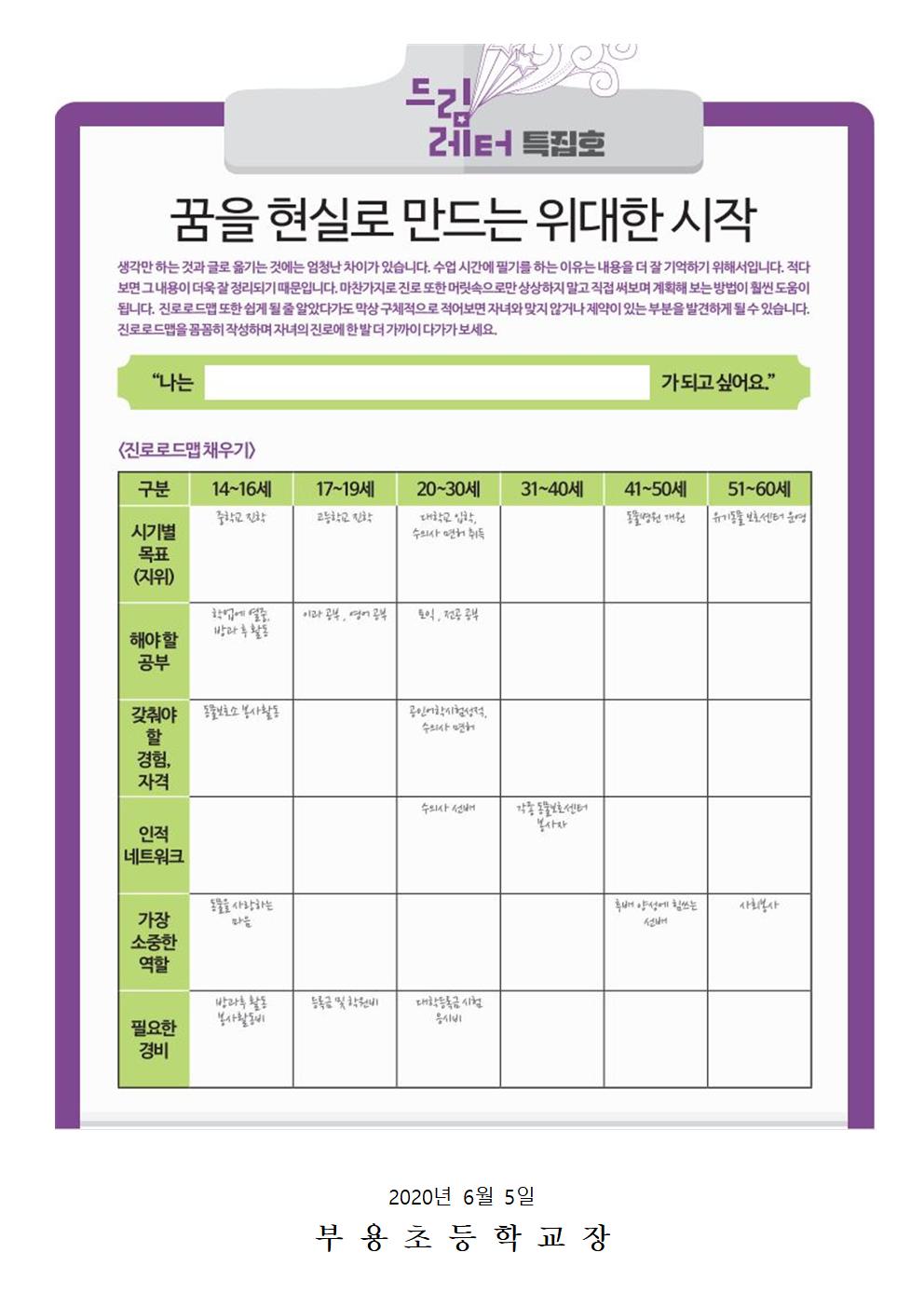 56호-학부모 진로소식지 드림레터002