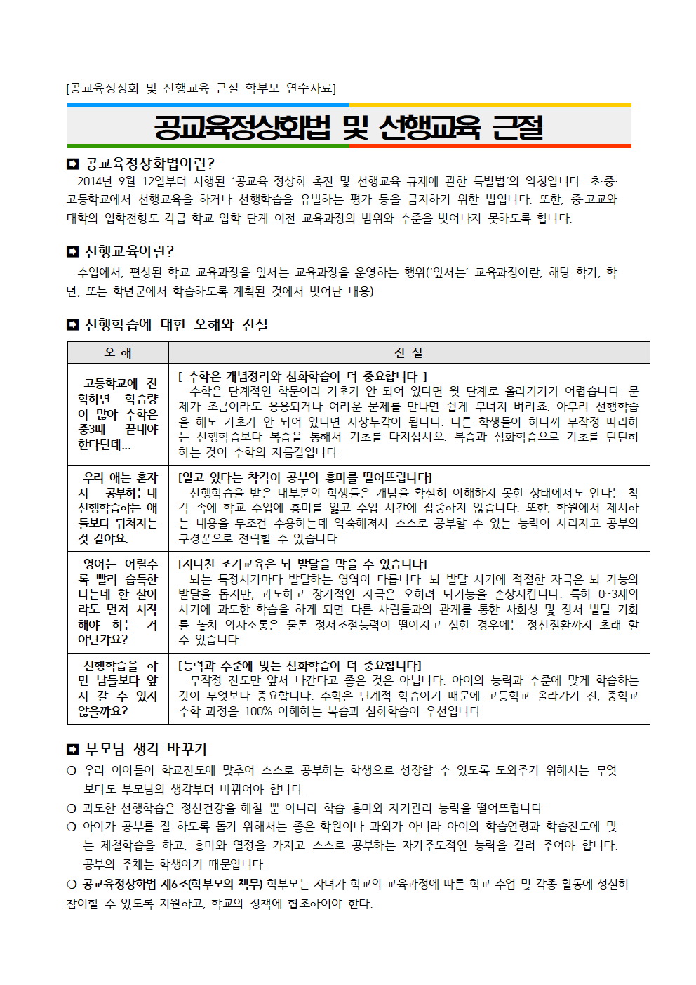 선행교육 및 선행학습 유발관행 근절 학부모 연수자료001