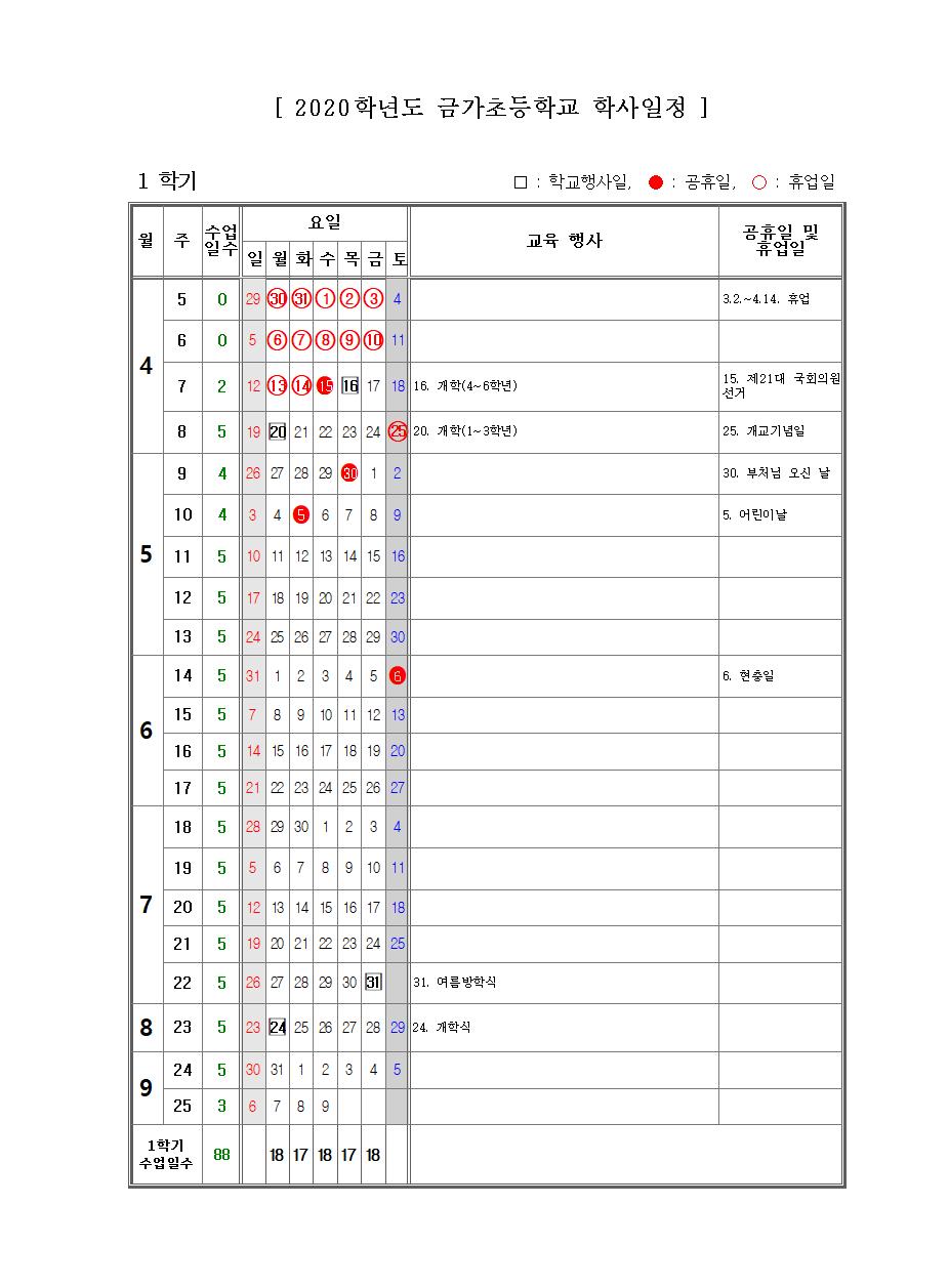 2020학년도 학사일정(수정)001