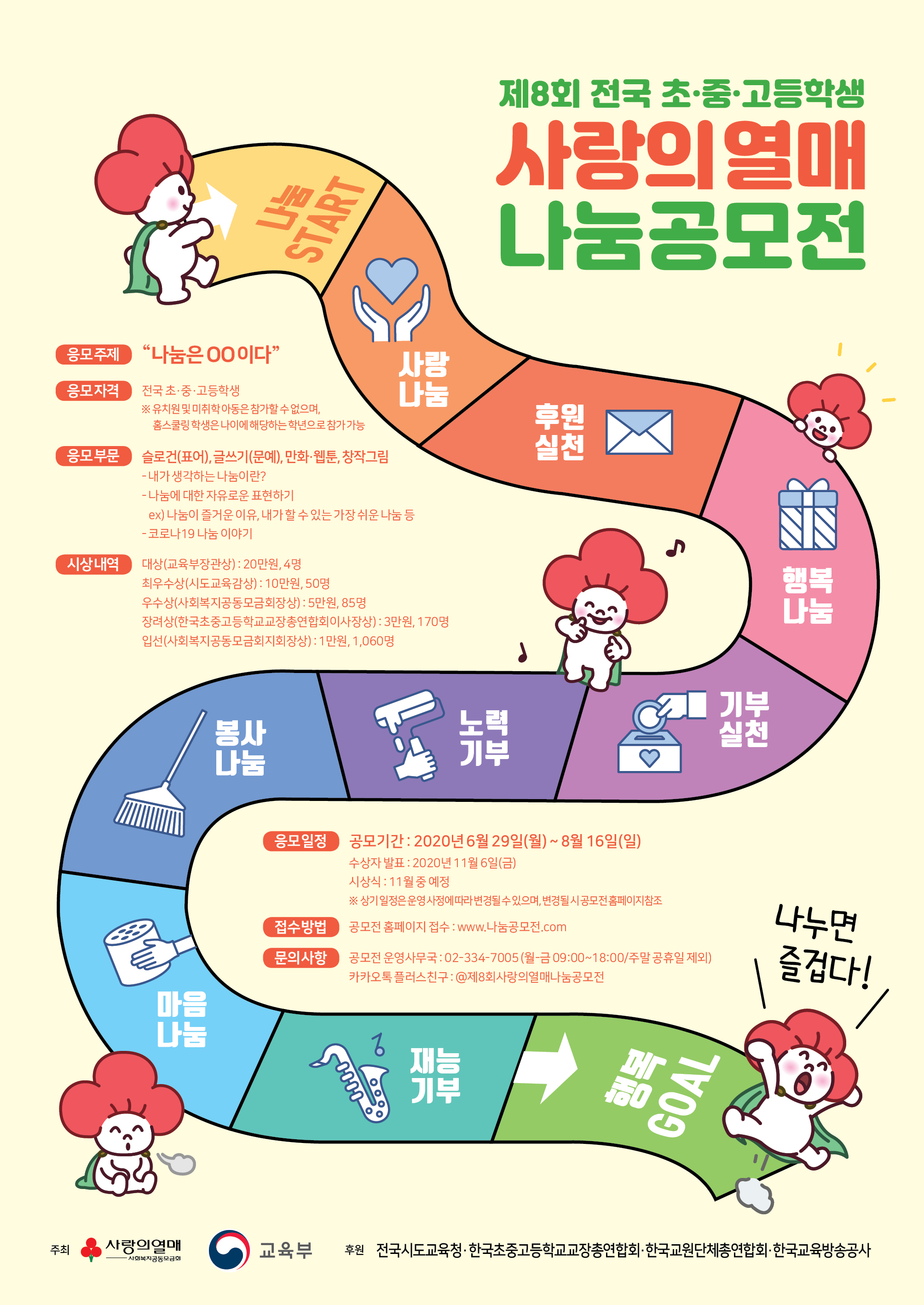 제8회 사랑의열매 나눔공모전 웹포스터(학생용)