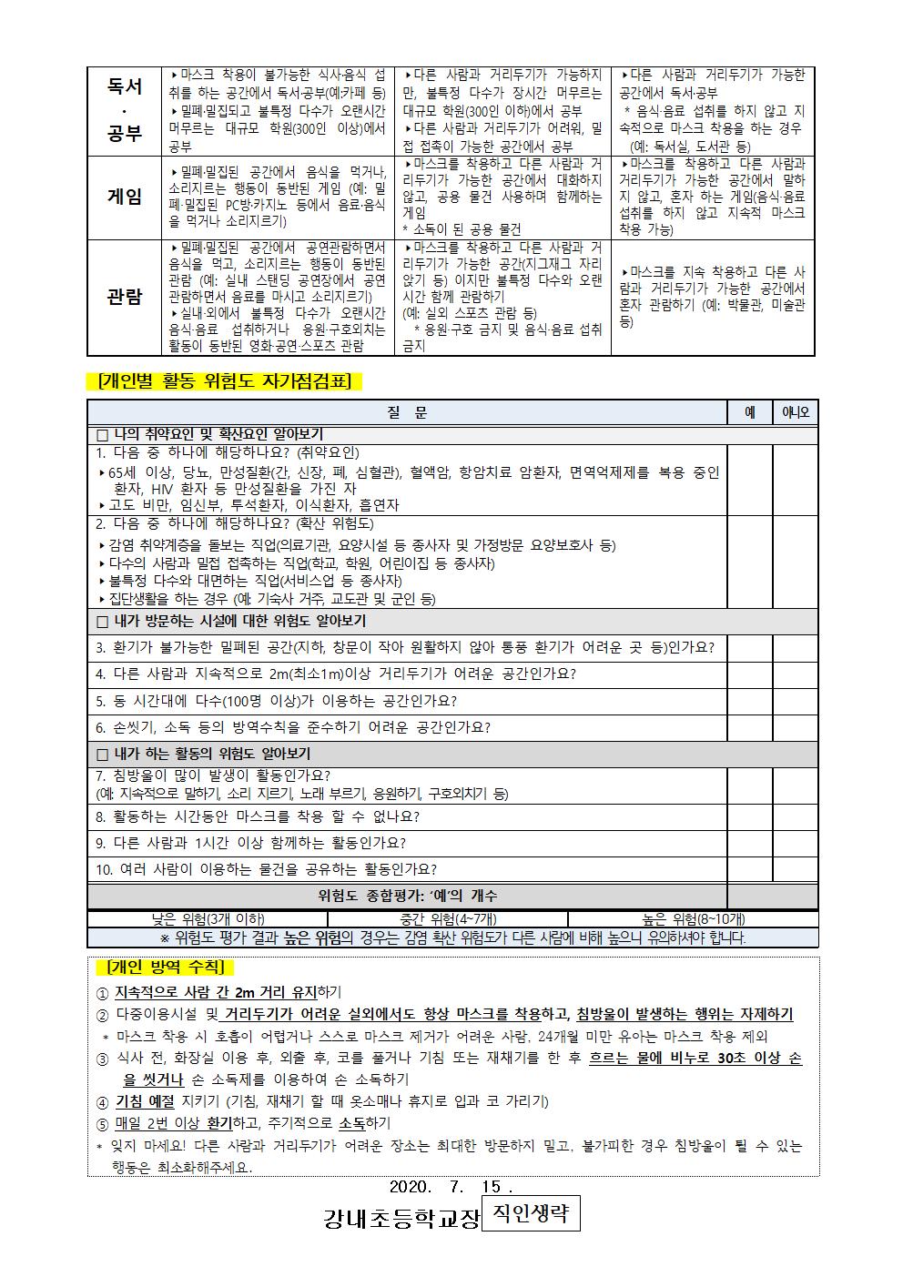 일상생활 활동별 위험도 평가 안내문002