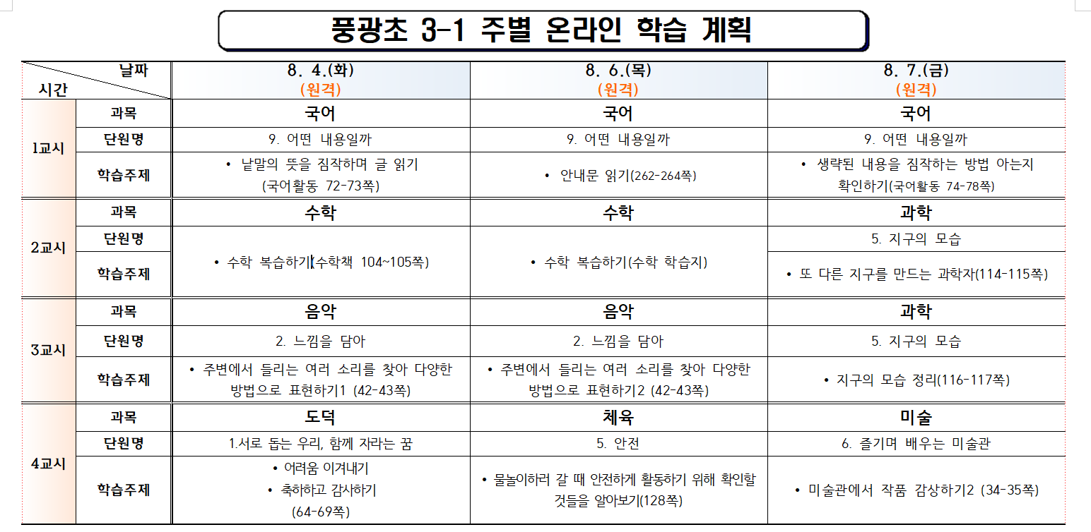 (16)주차 온라인 학습 계획표