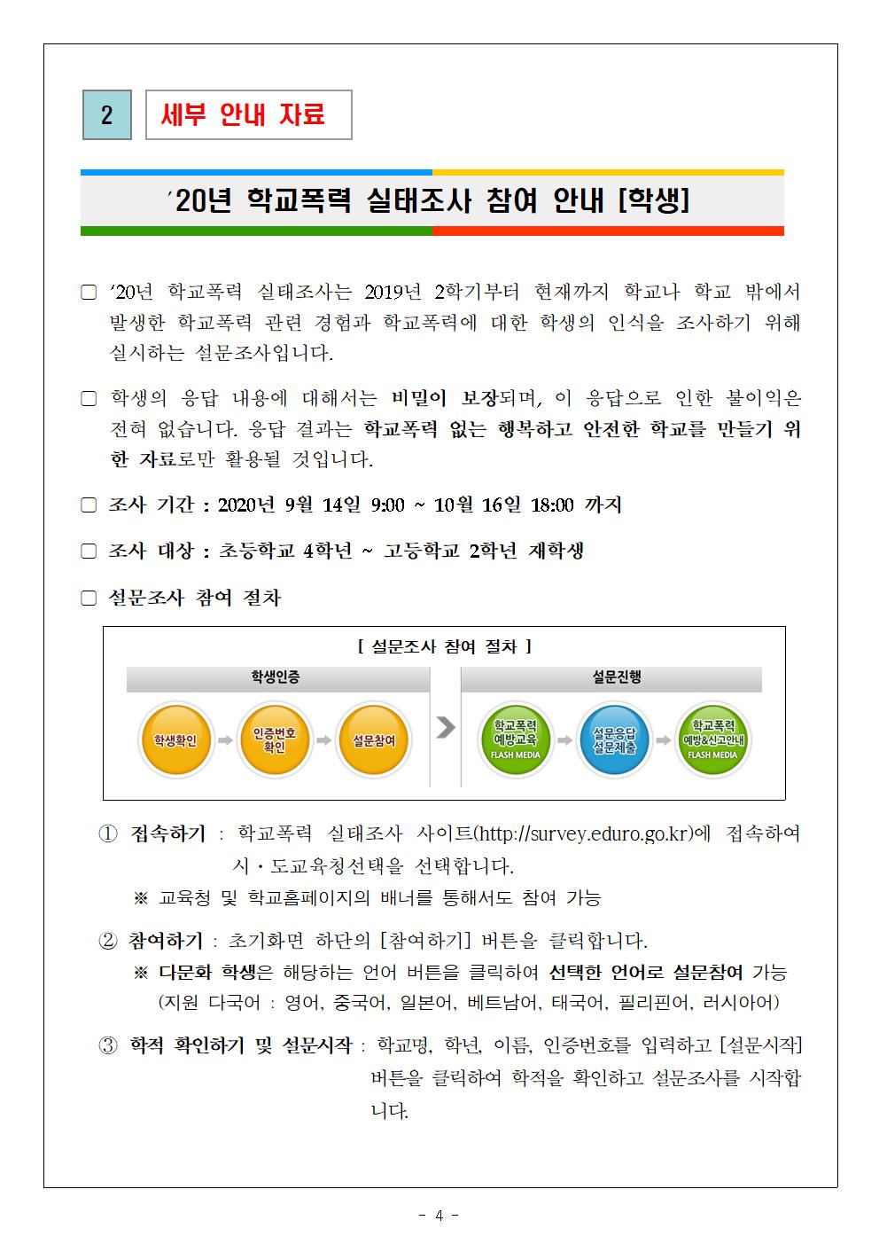 가정통신문(2020.학교폭력실태조사 안내)004