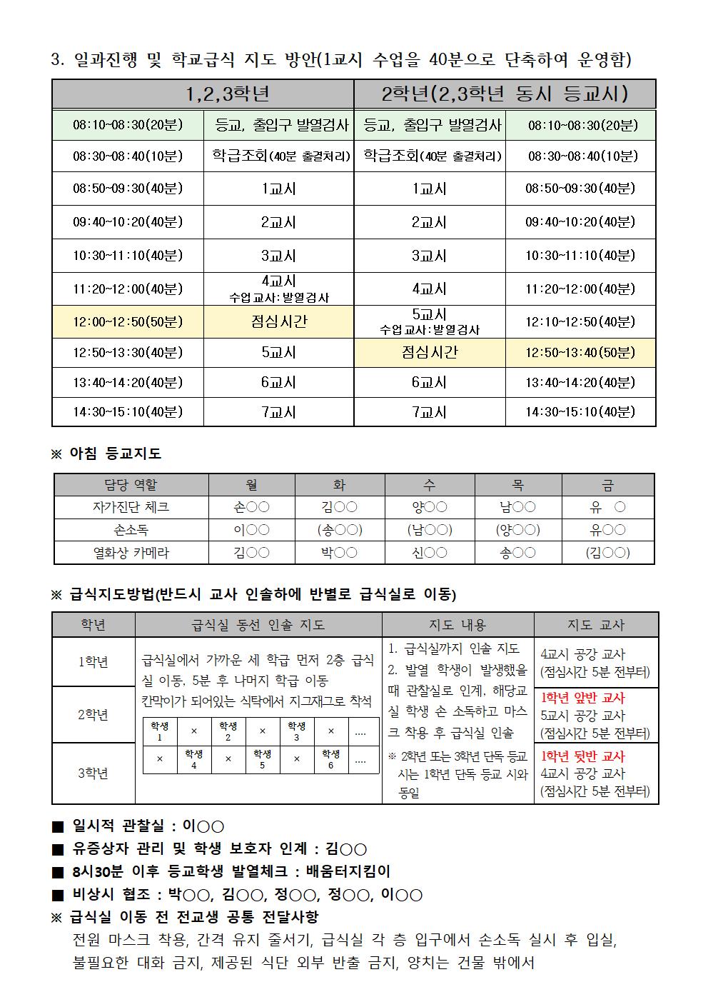 2020.9.14.이후 학생 등교 수업 운영 계획002