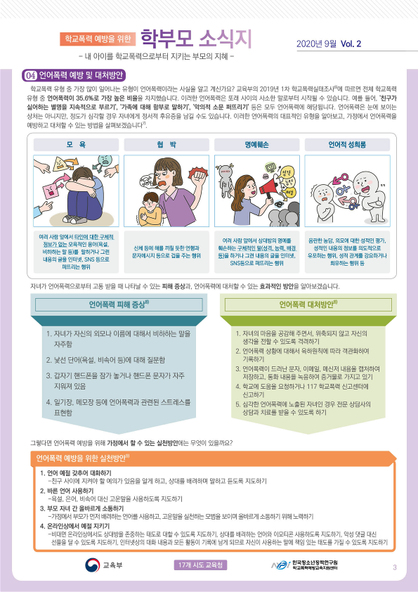 학교폭력 예방을 위한 학부모 소식지 Vol.2_3