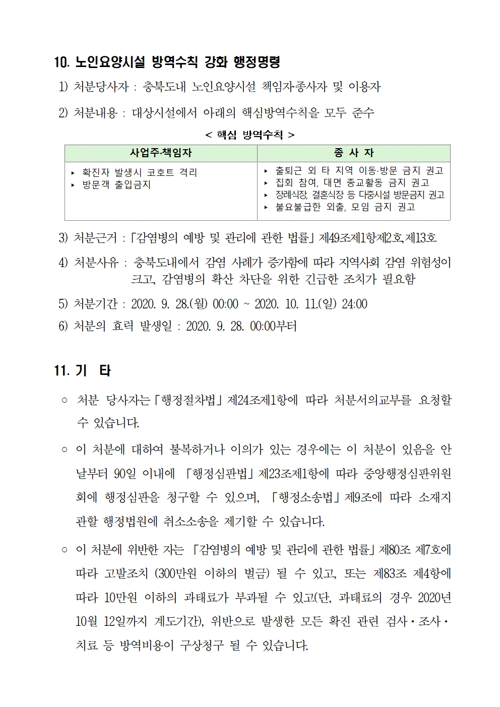 추석특별방역기간사회적거리두기방역강화에따른행정명령문008