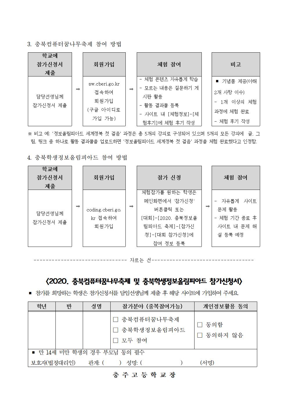 컴퓨터꿈나무축제 및 정보올림피아드 가정통신문002