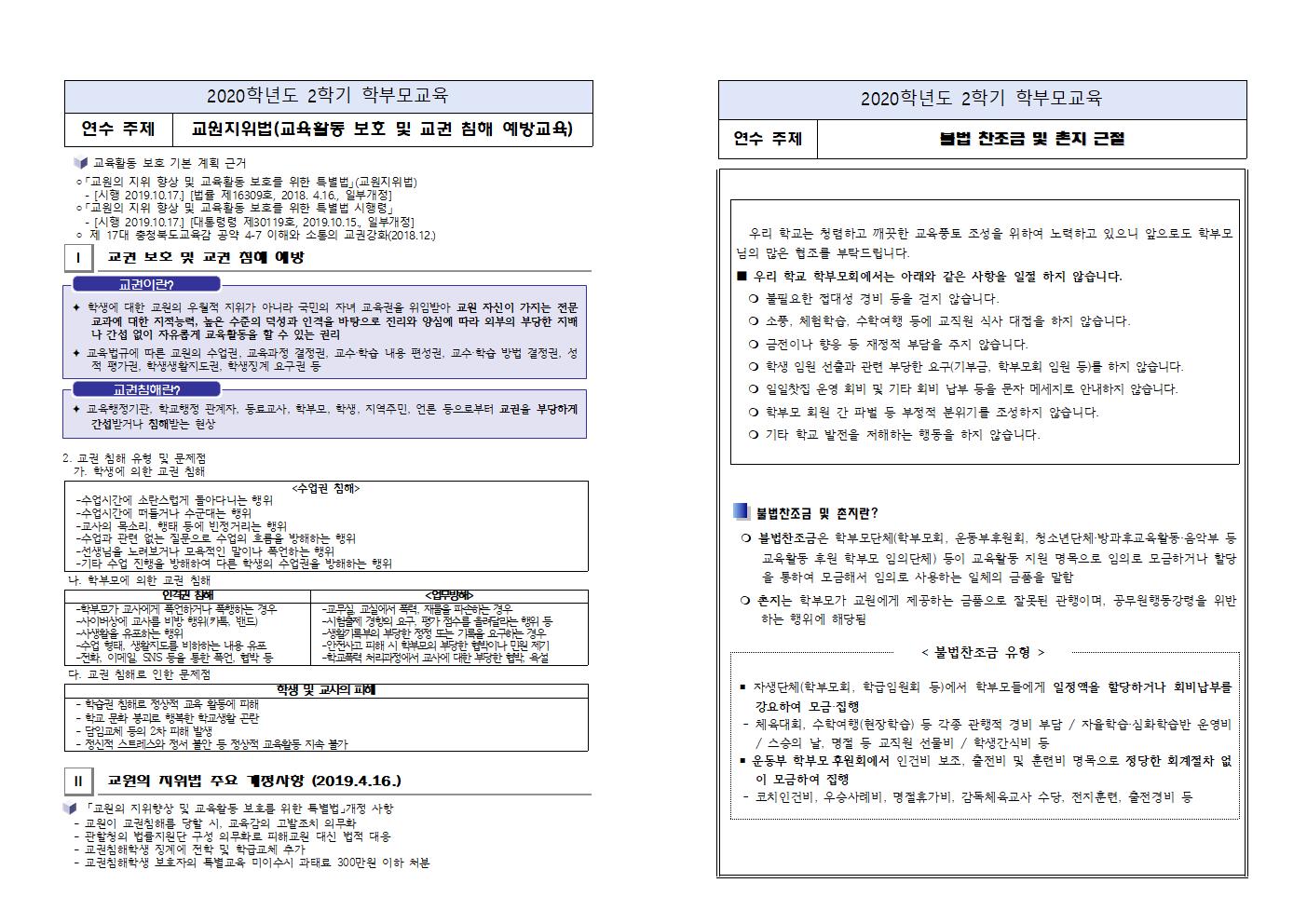 2020. 2학기 학부모교육(동주초)001