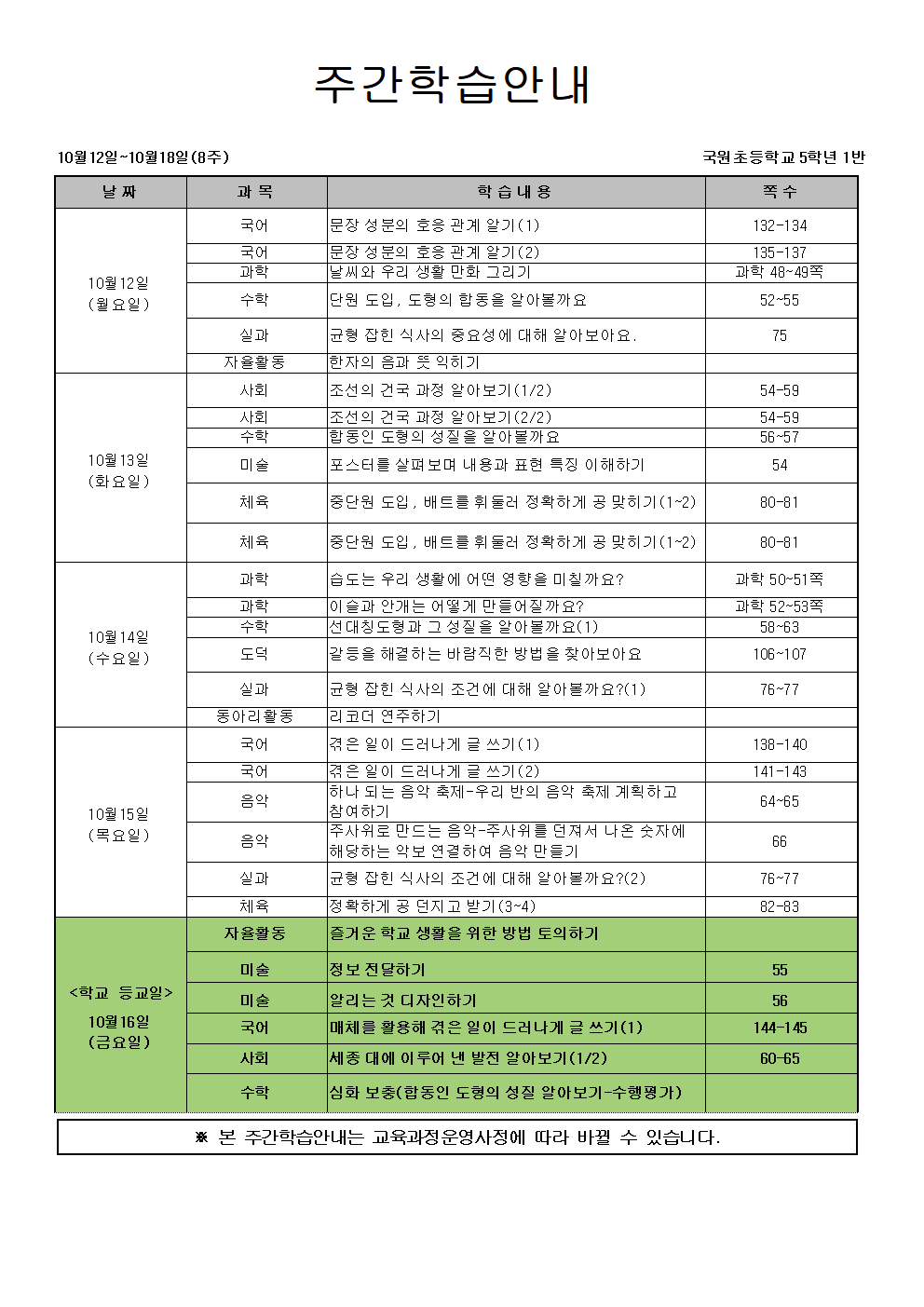 8주차 주간학습안내001