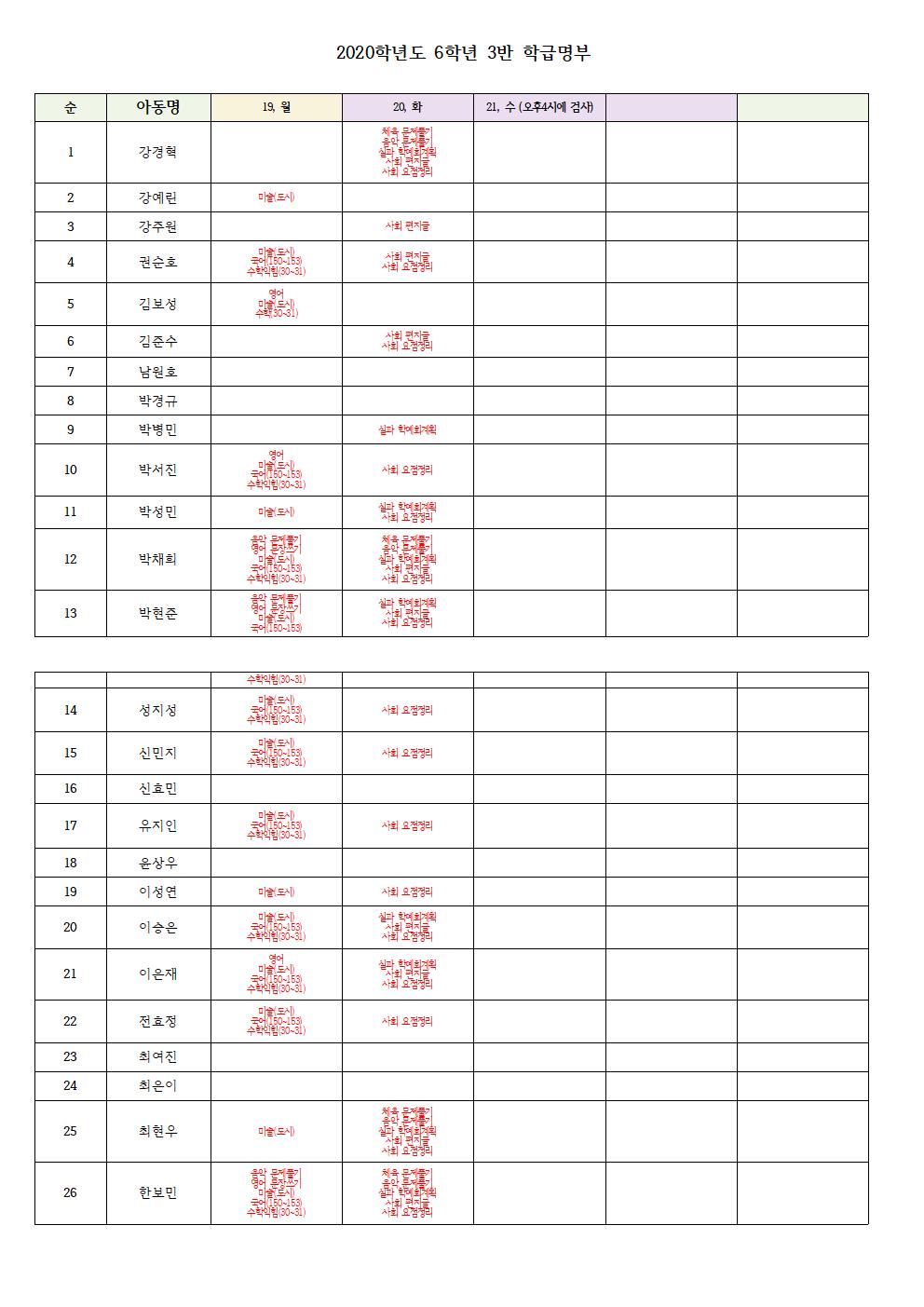 온라인학습기간용 명부001