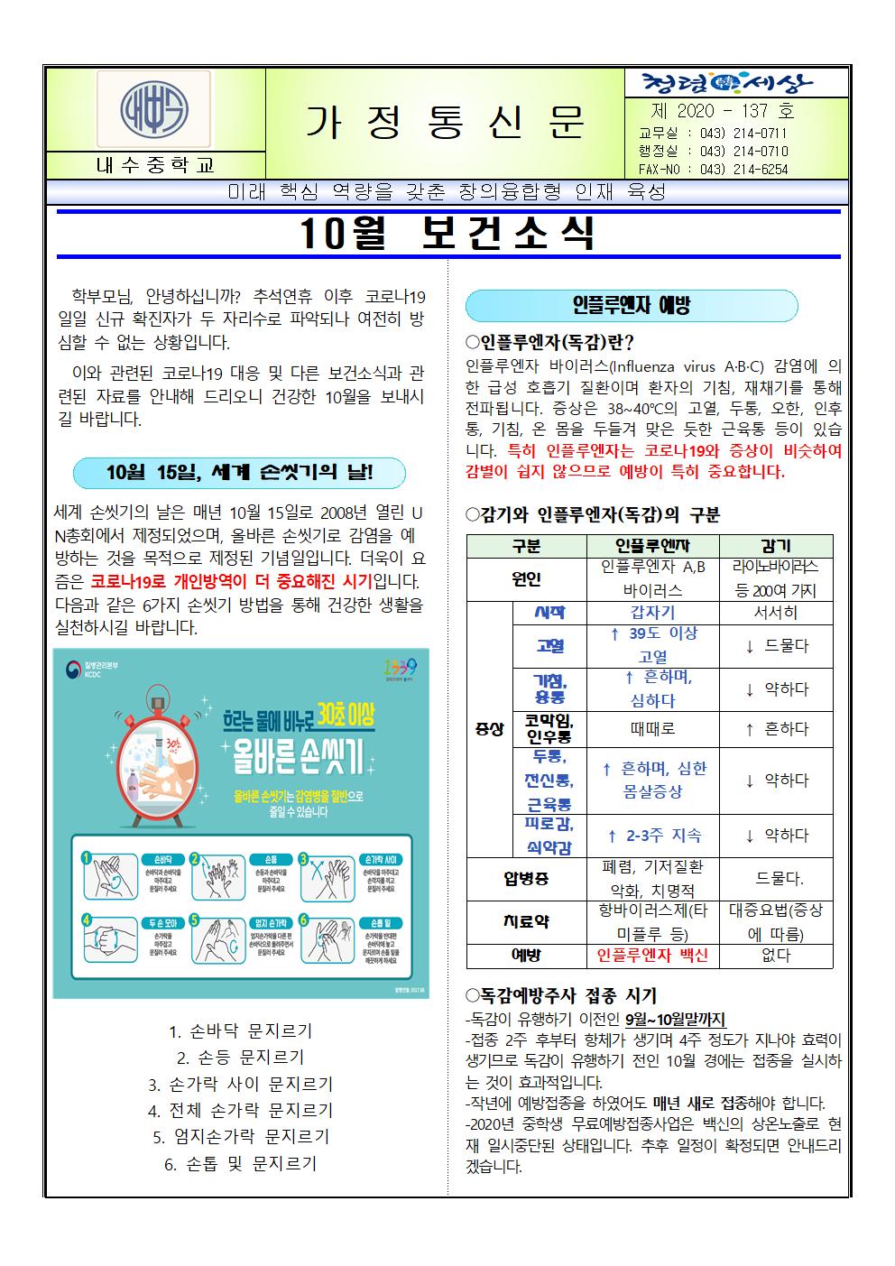 2020년 10월 보건소식지001