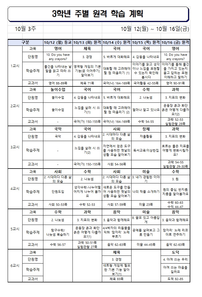 10월 3주