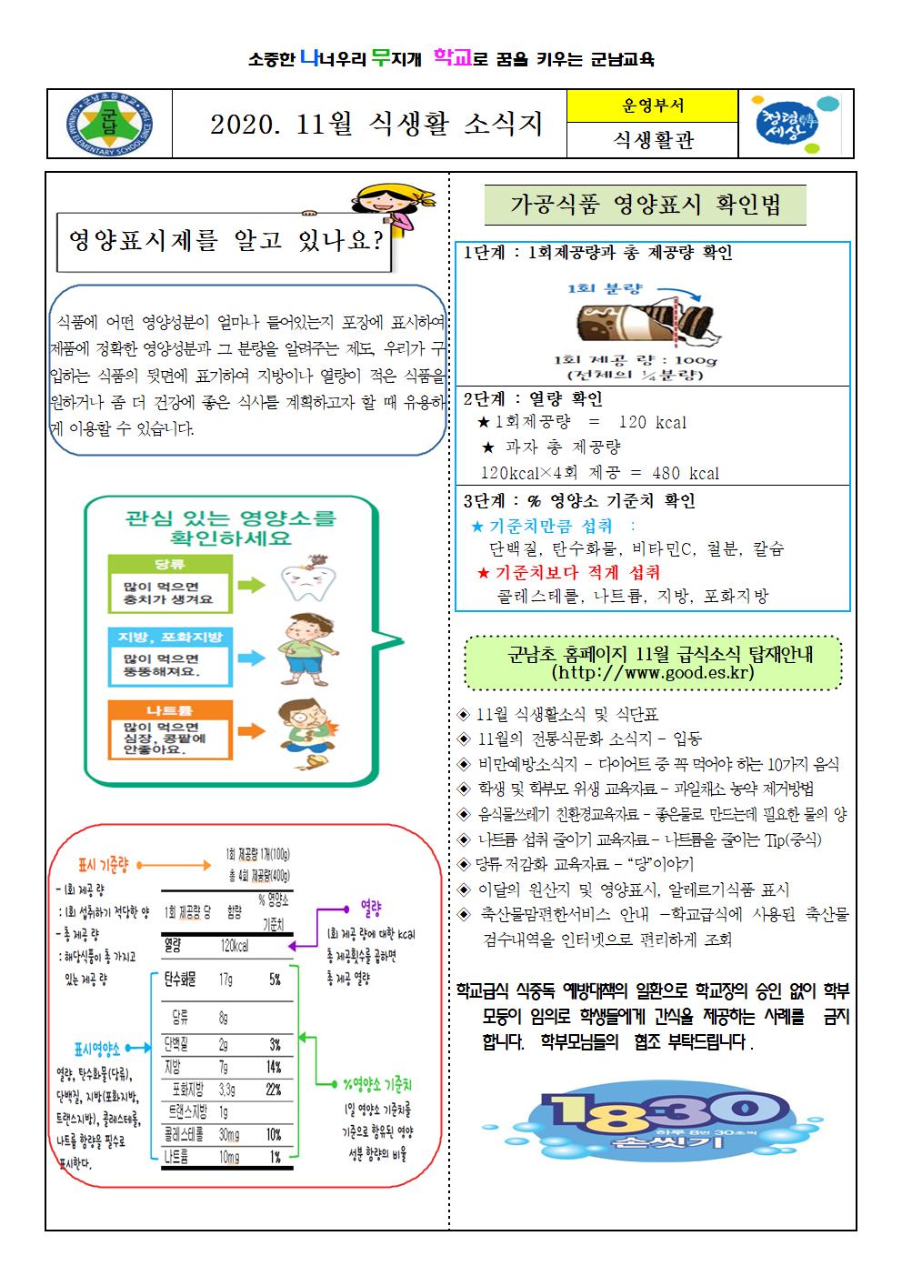 11월 식생활소식지001