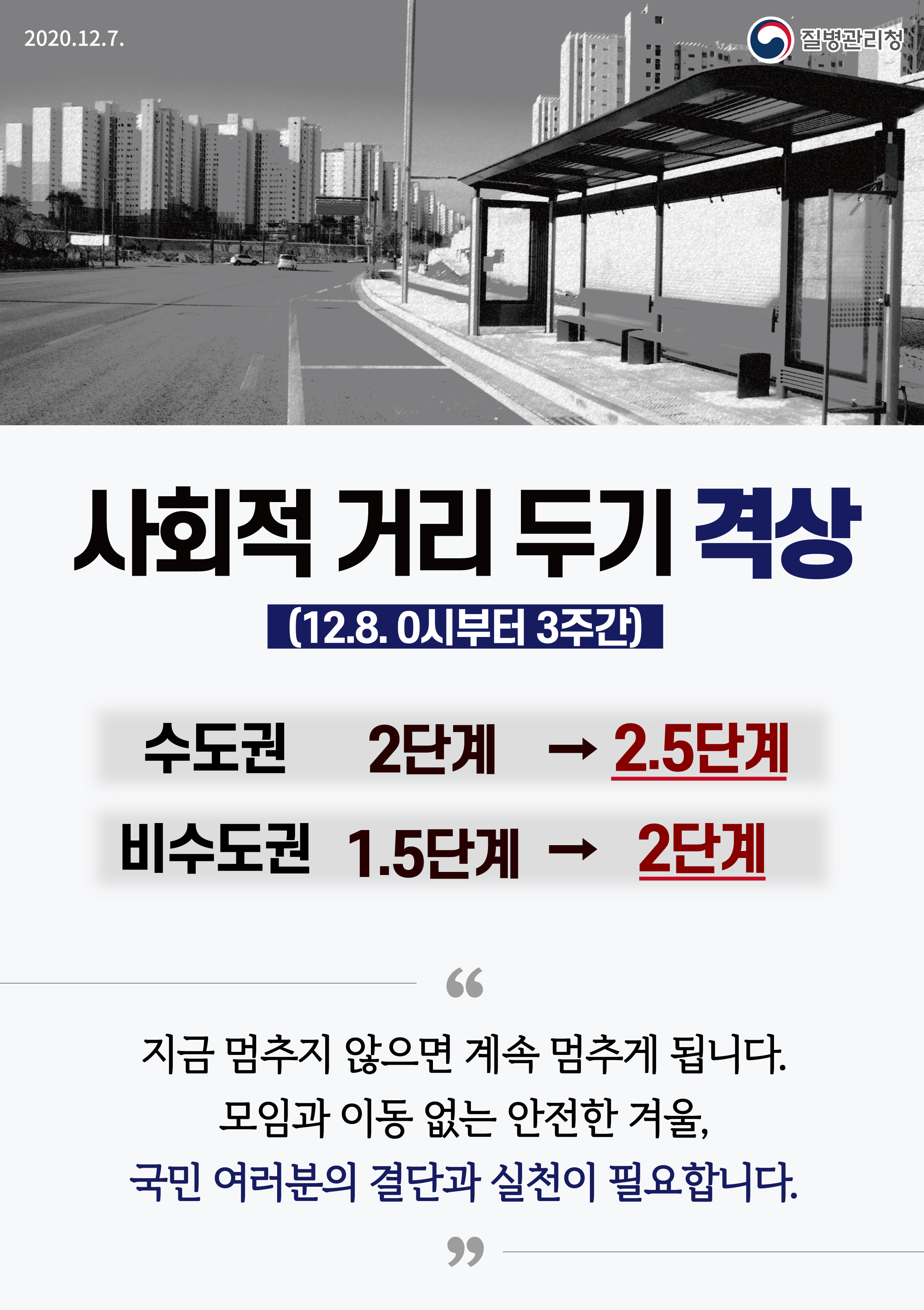 12.08.1KDCA_201207_사회적 거리 두기 격상 웹포스터