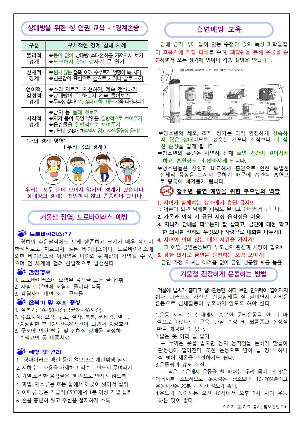 삼양초 12월 보건소식002