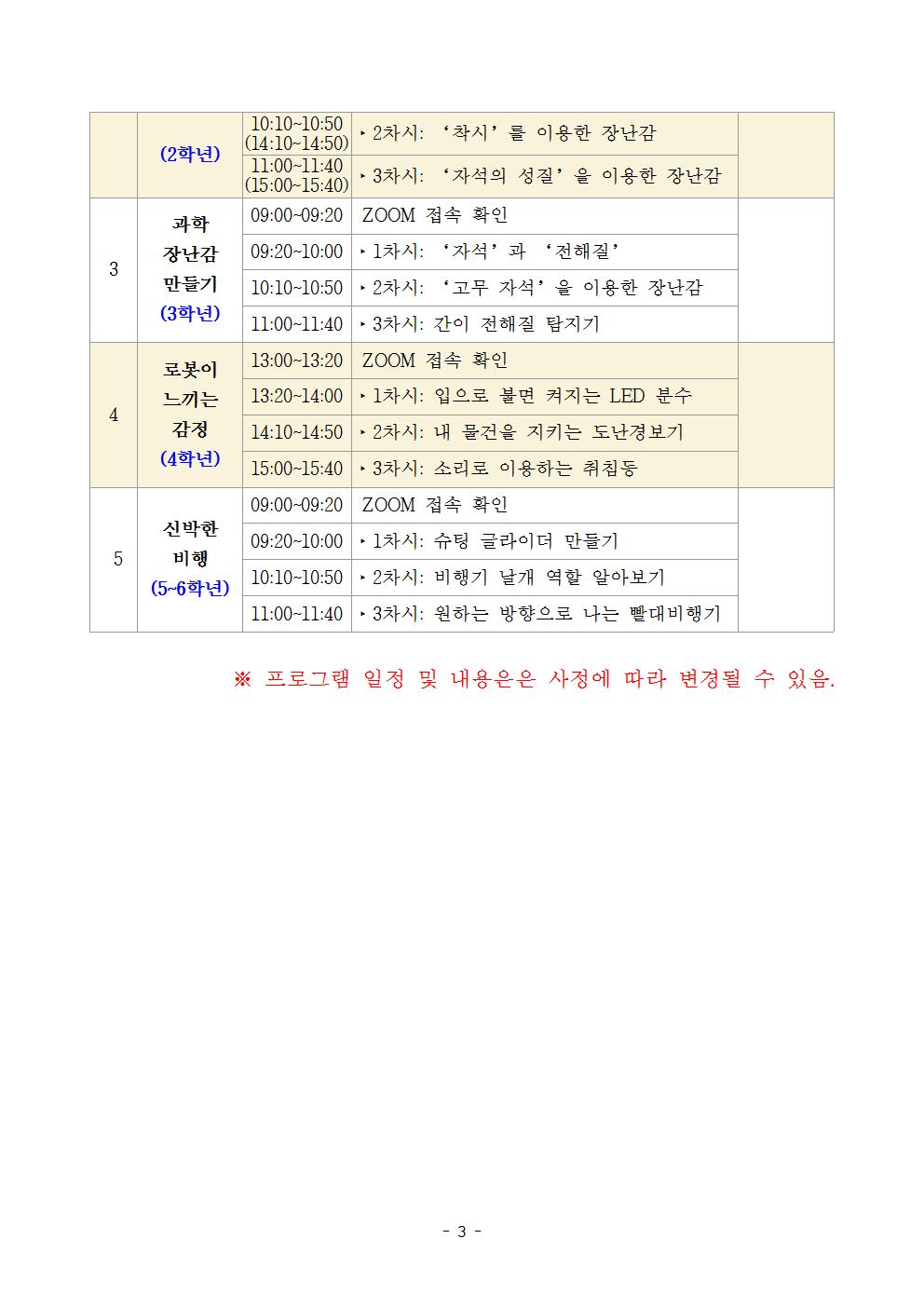 신나는 겨울방학 과학탐구교실 운영 계획 안내003