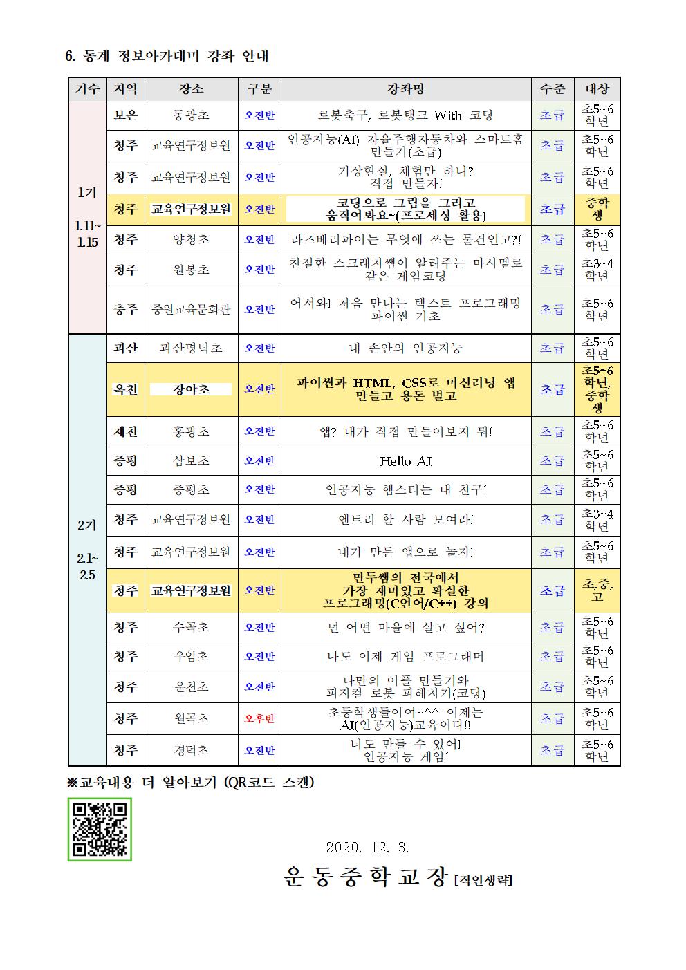 정보 아카데미 안내