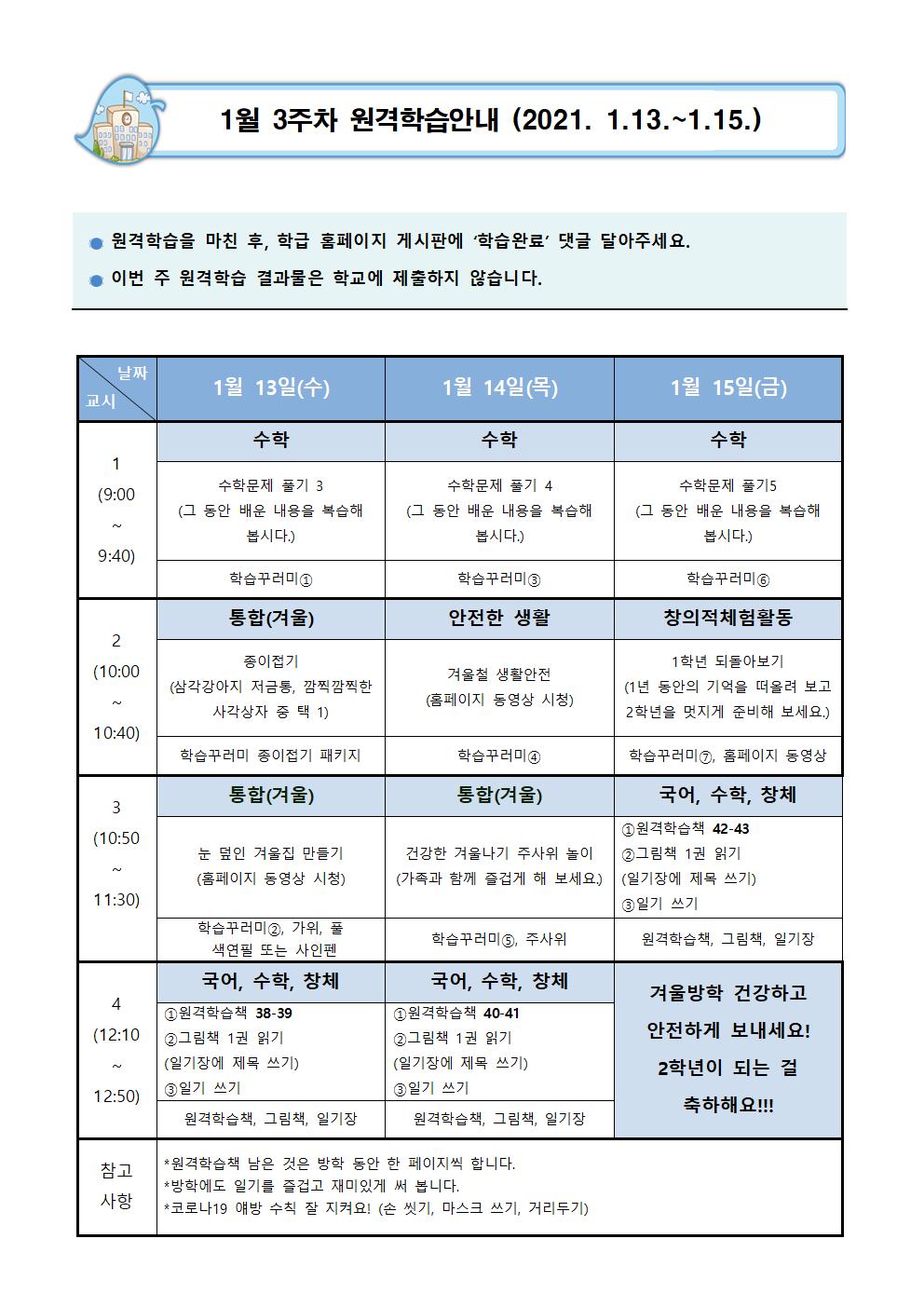 1월 3주차 원격학습계획(1.13.-1.15.)001