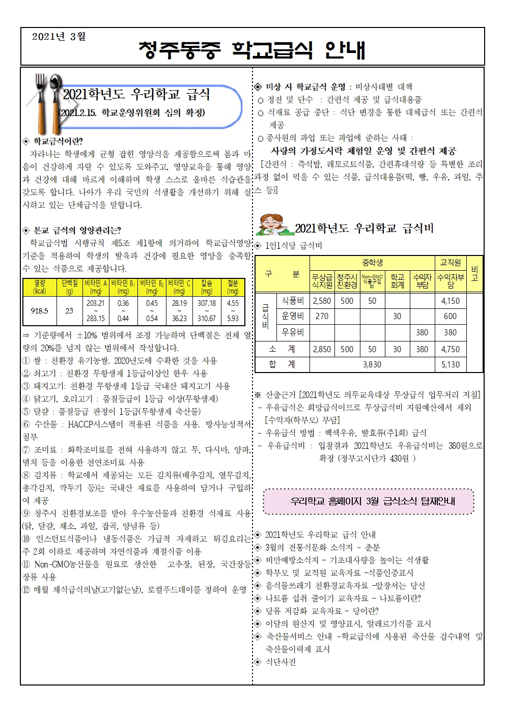 3월 식생활소식지-학교급식 운영 안내001