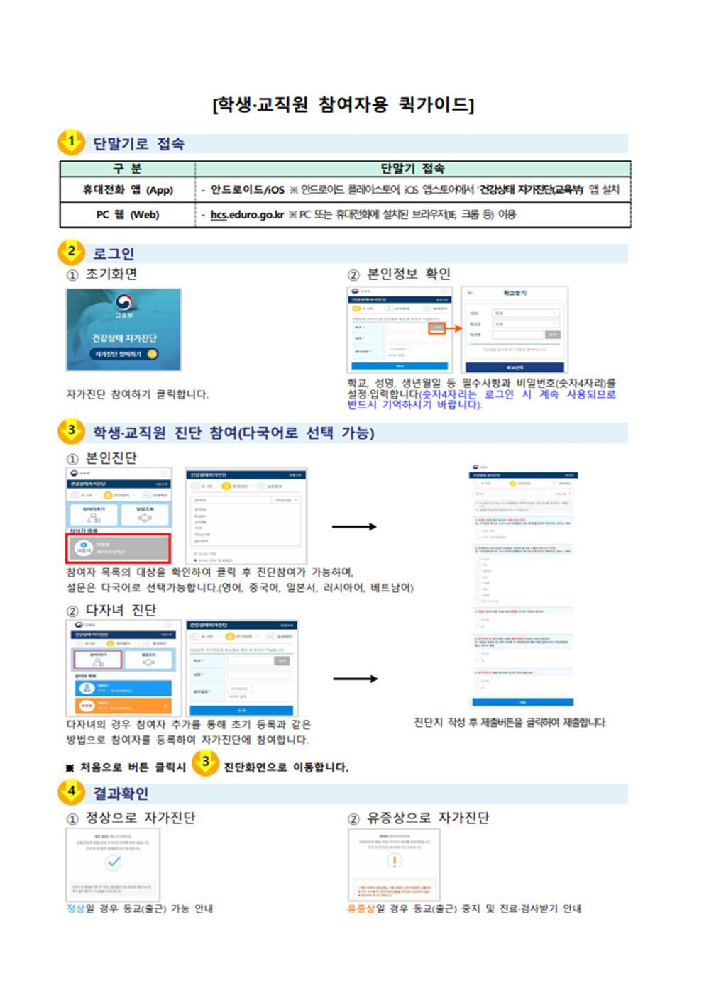 2021. 개학 대비 코로나19 예방을 위한 학생 안내003