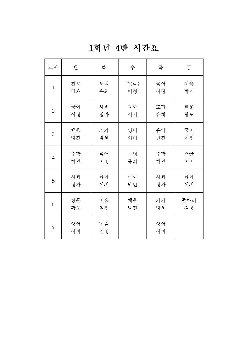 2021학년도 학급별시간표004