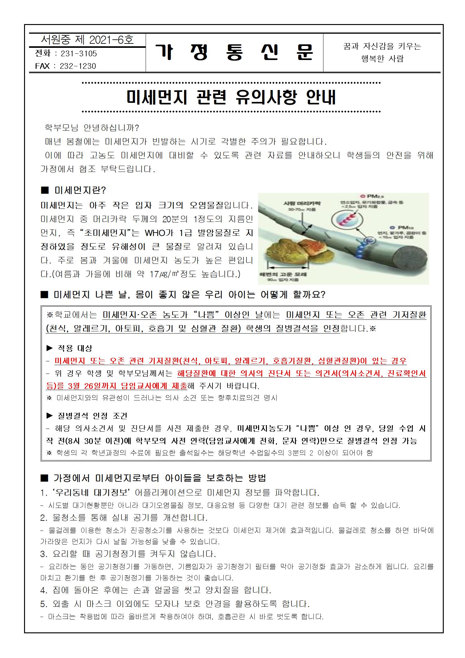 미세먼지 관련 유의사항001