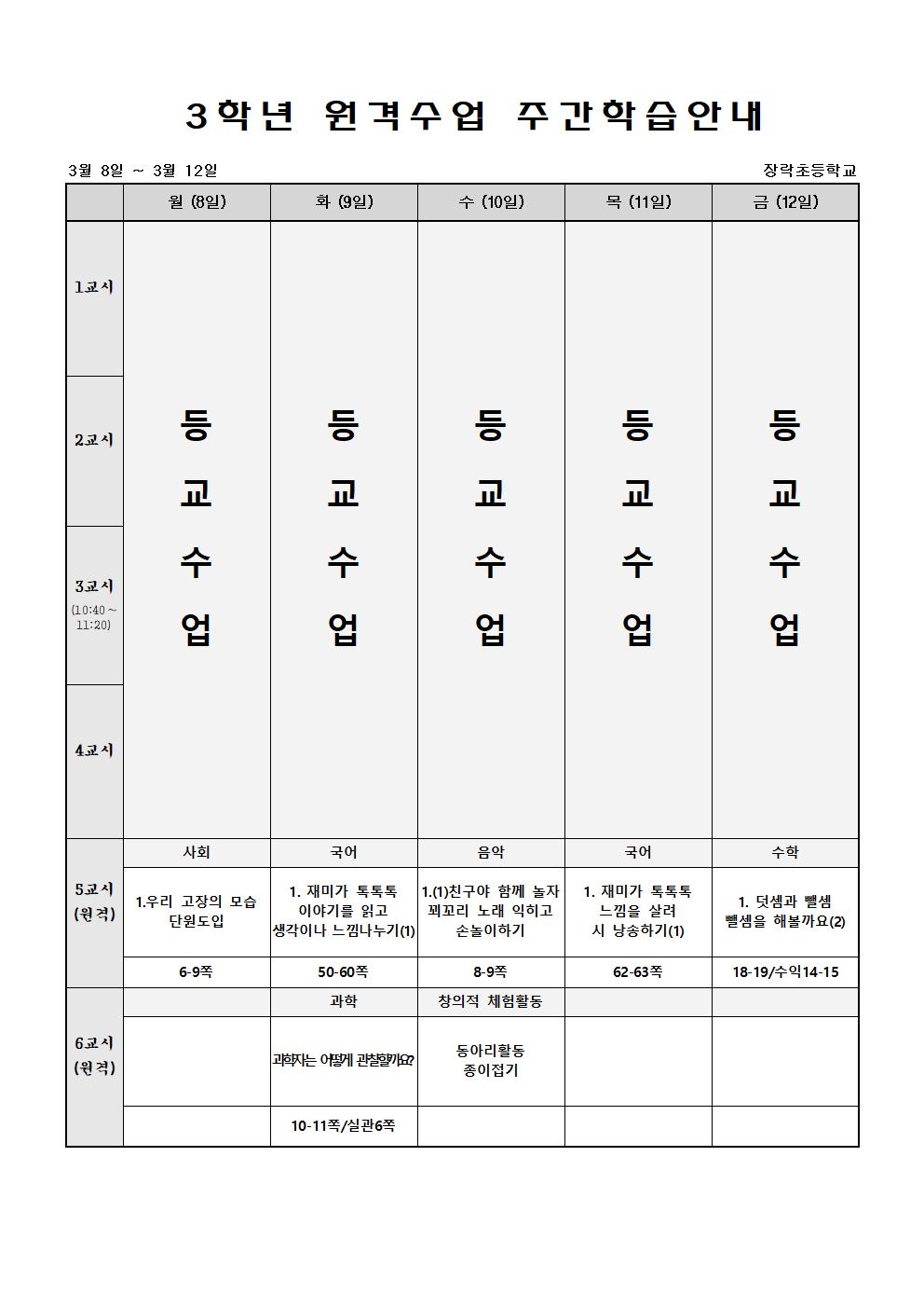 주간학습안내 3월8일-3월12일001