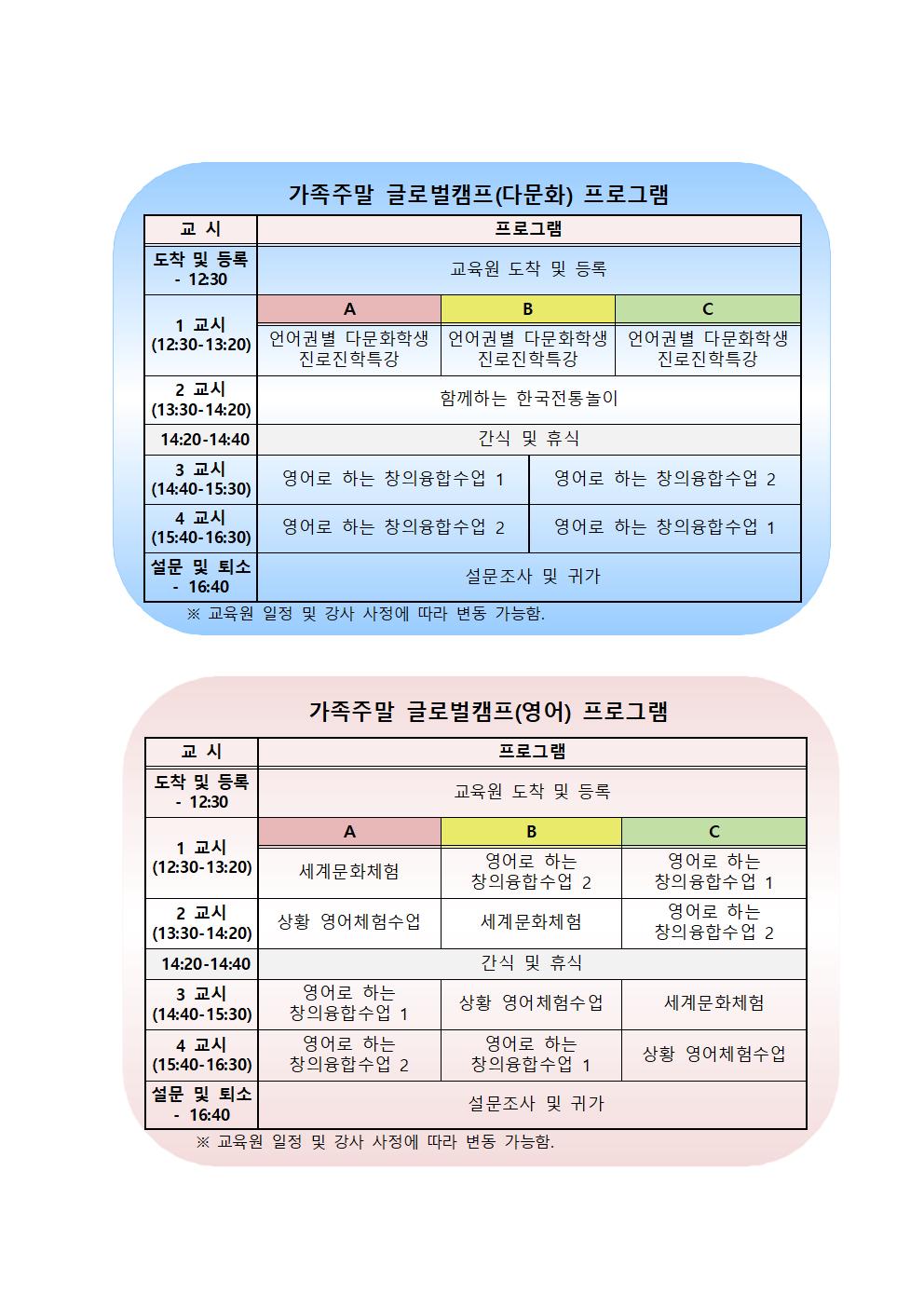 2021. 상반기 가족주말 글로벌 캠프 안내(1)002