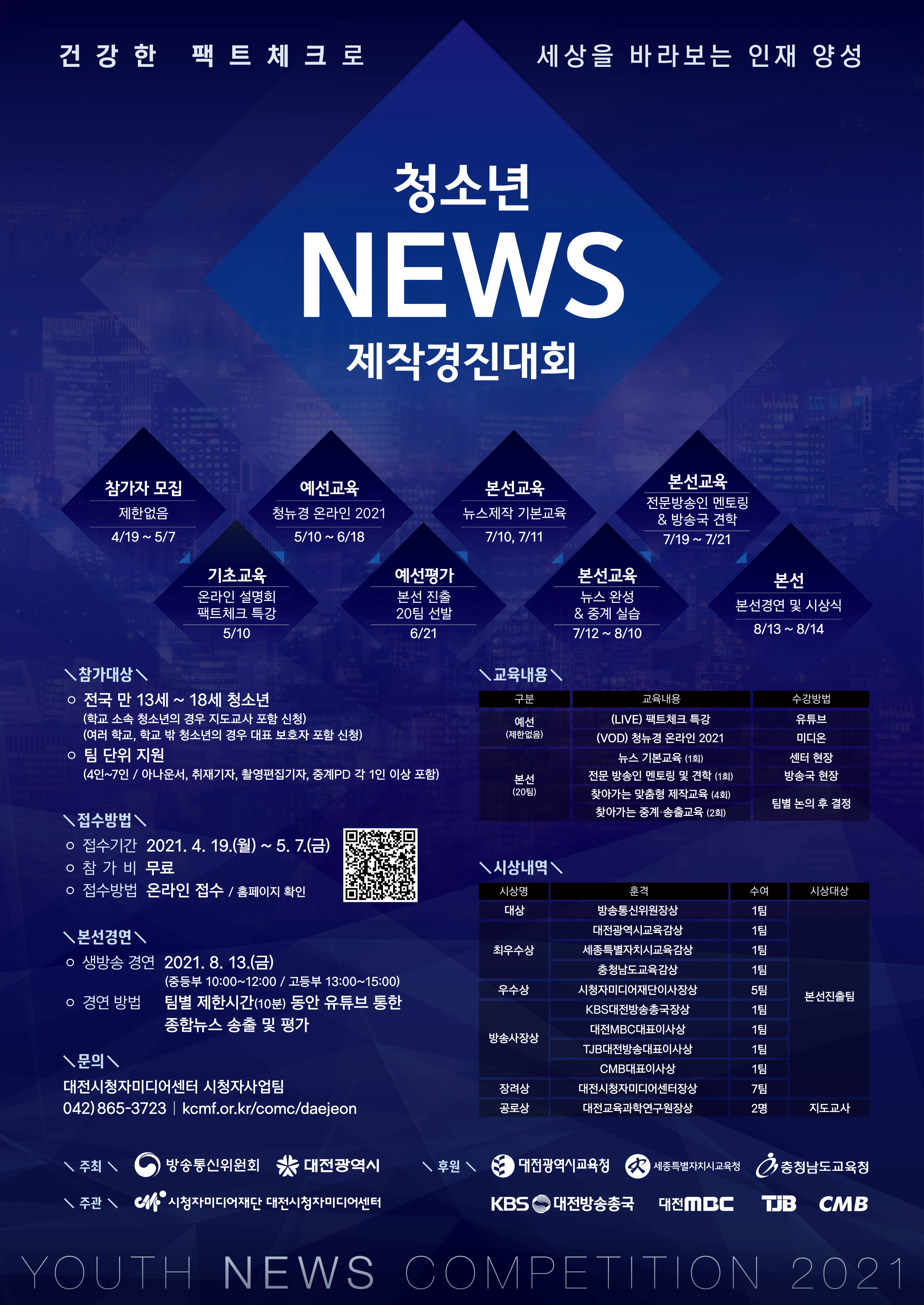 [포스터] 2021 청소년뉴스제작경진대회