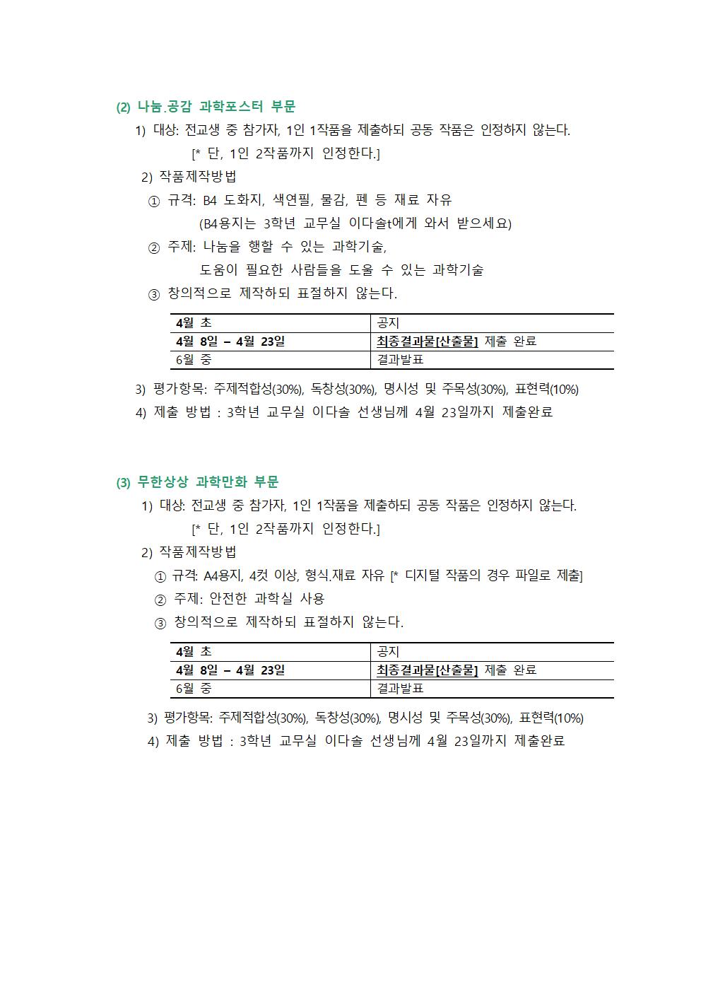 2021학년도 충원고등학교 과학의달 행사 (공지용)005