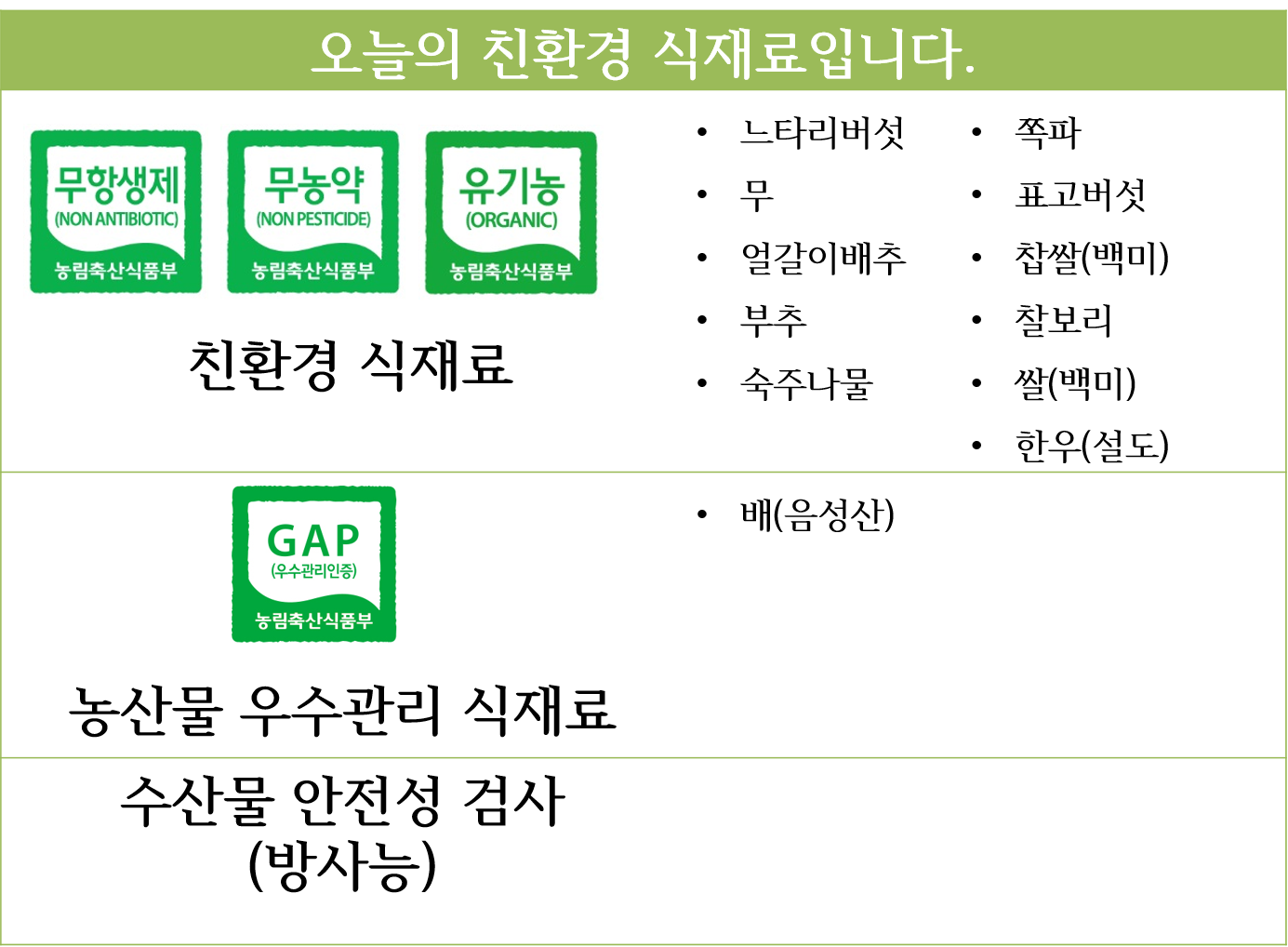 16일 친환경