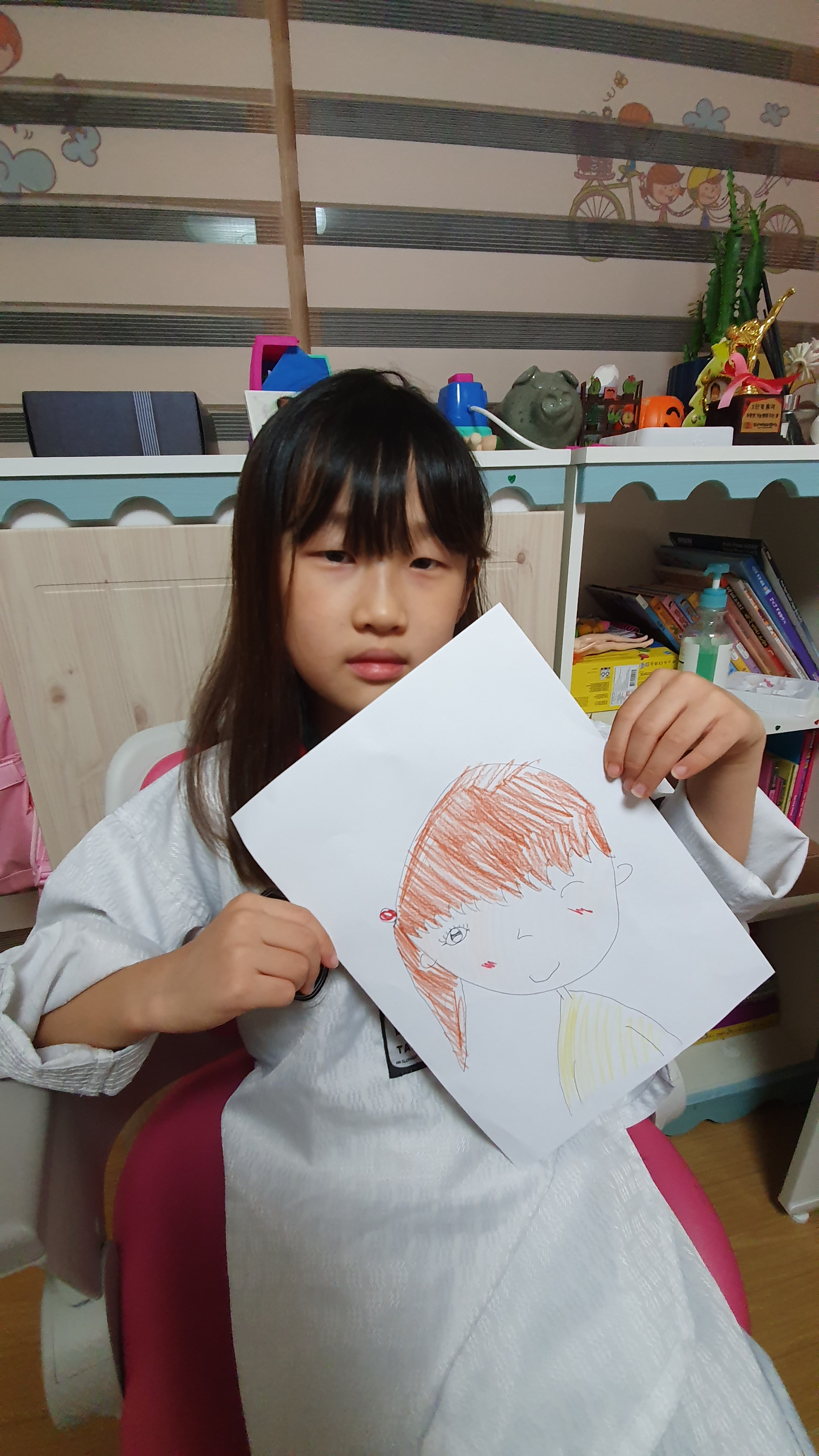 이면지에 그린 그림