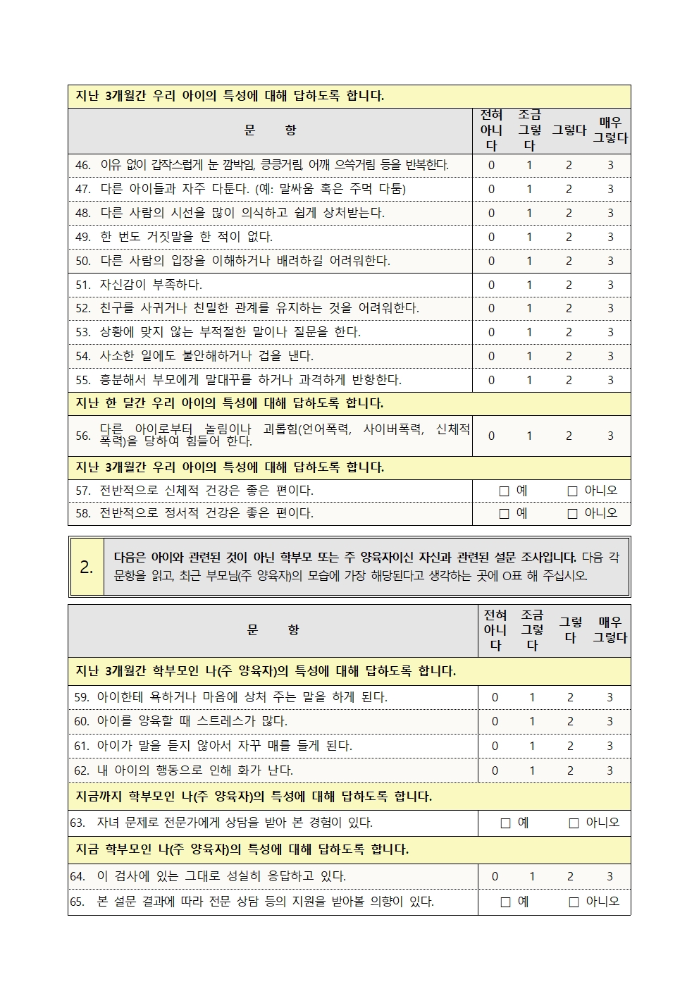 아동 정서ㆍ행동특성 검사지004