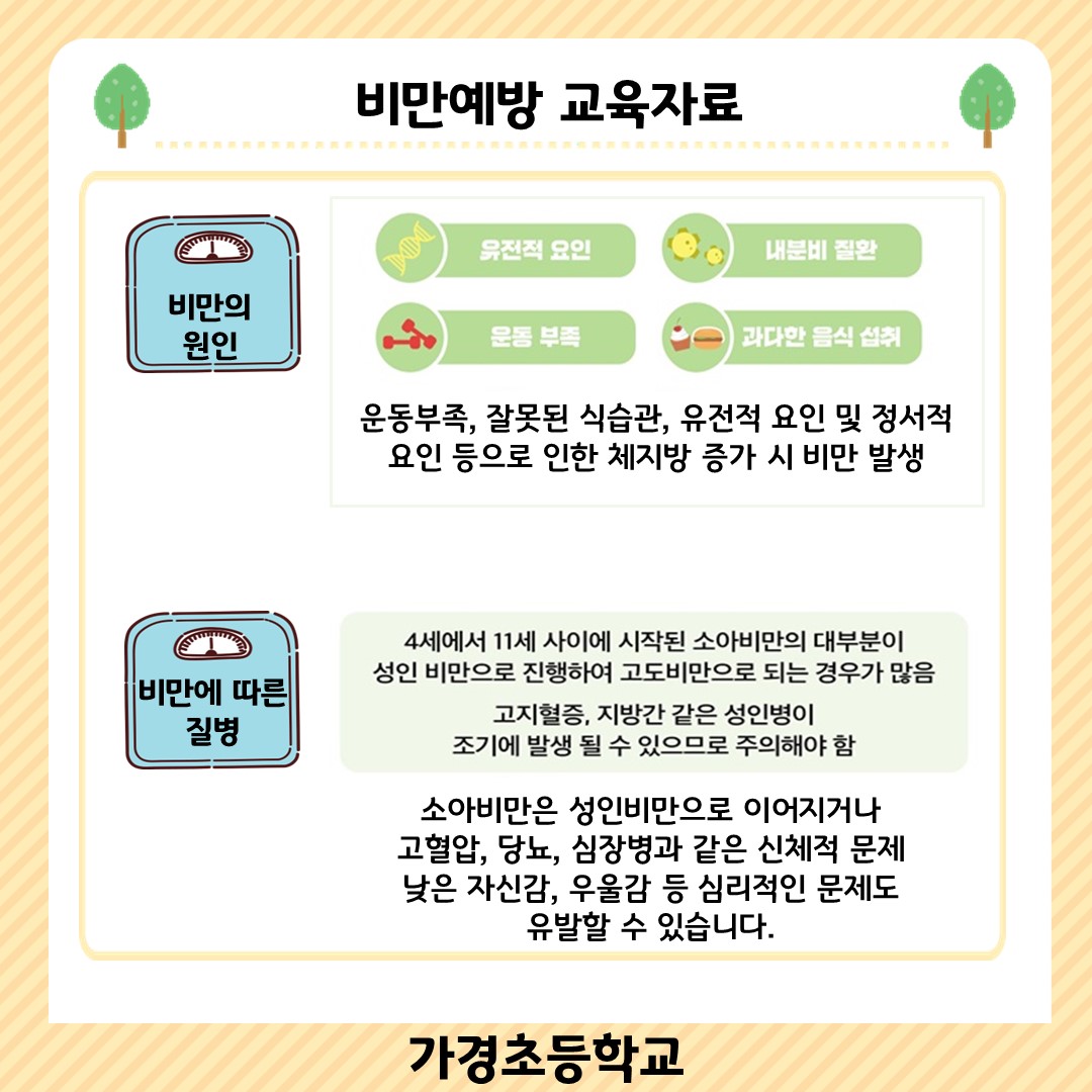 5월 비만예방 교육자료