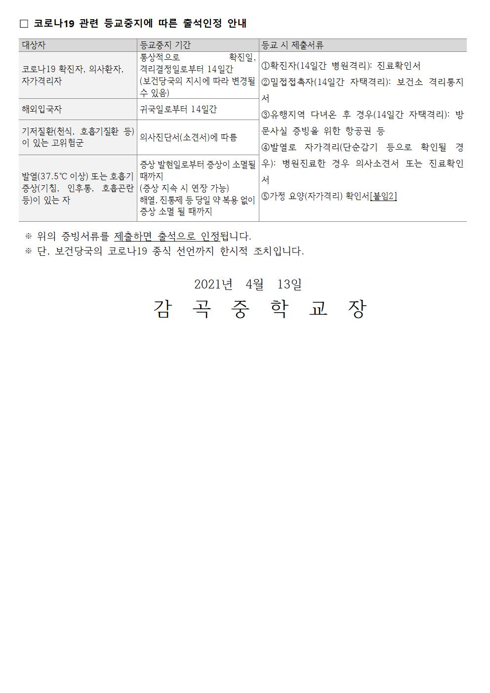 코로나19 학생 집단 감염사례 관련 학교방역 강조사항 안내003