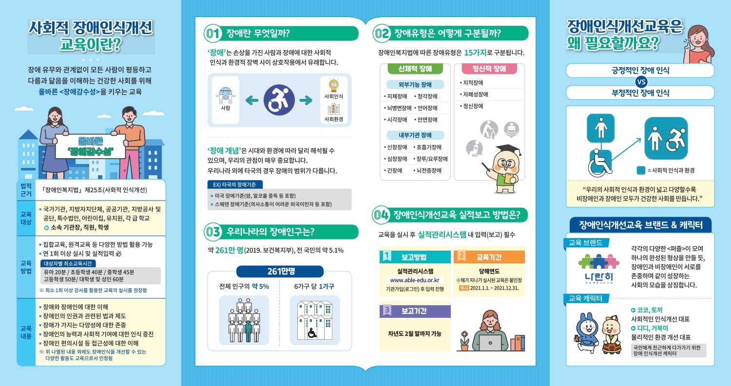 사회적 장애인식 개선교육 자료 리플렛(2)