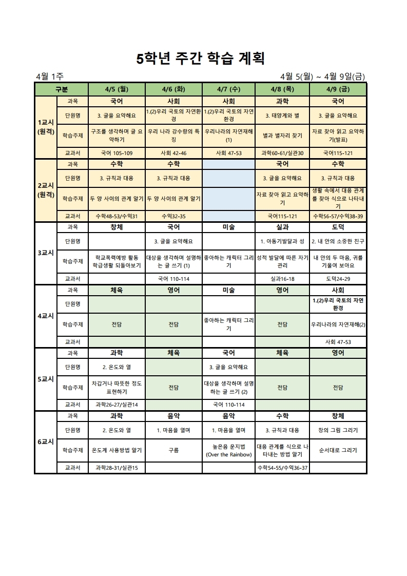 4월 1주 주간 학습 안내.xlsx.pdf_page_1