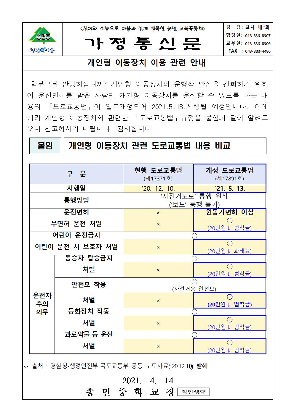 가정통신문_개인형 이동장치 이용 안내001