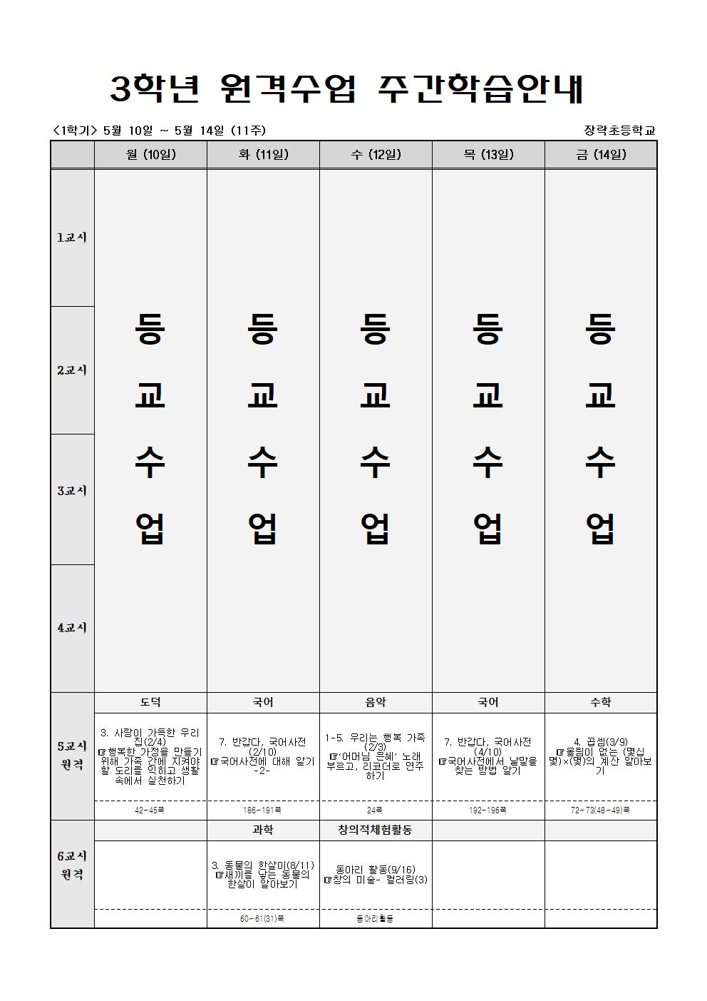 주간학습안내((5월10일-5월14일)001