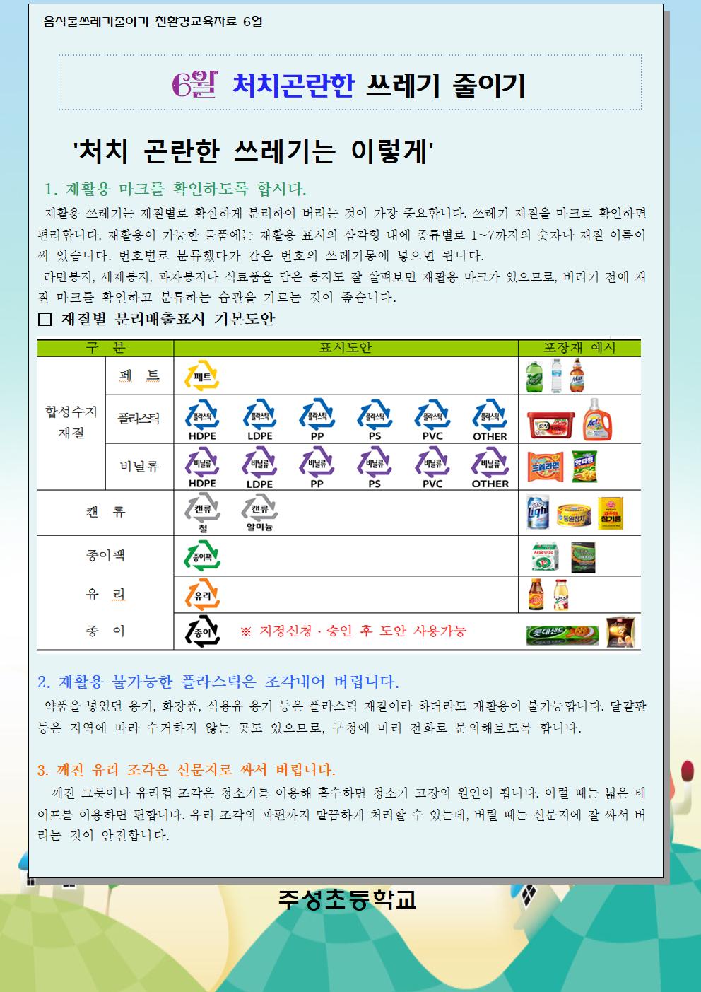 6월 음식물쓰레기 줄이기 교육자료(1)001