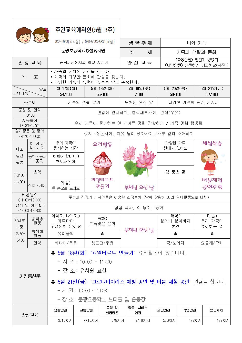 5-3 주간교육계획안001