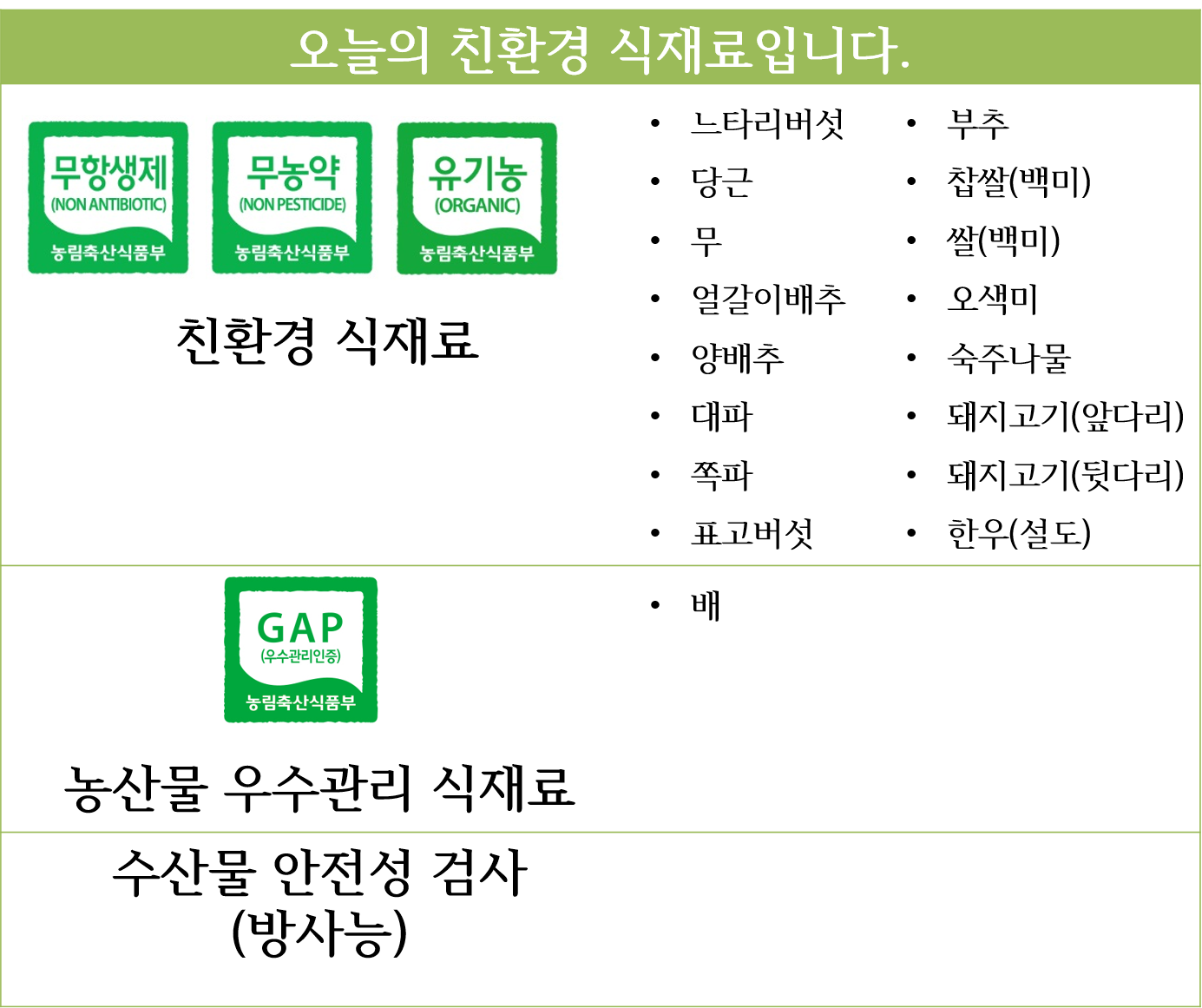 1일 친환경