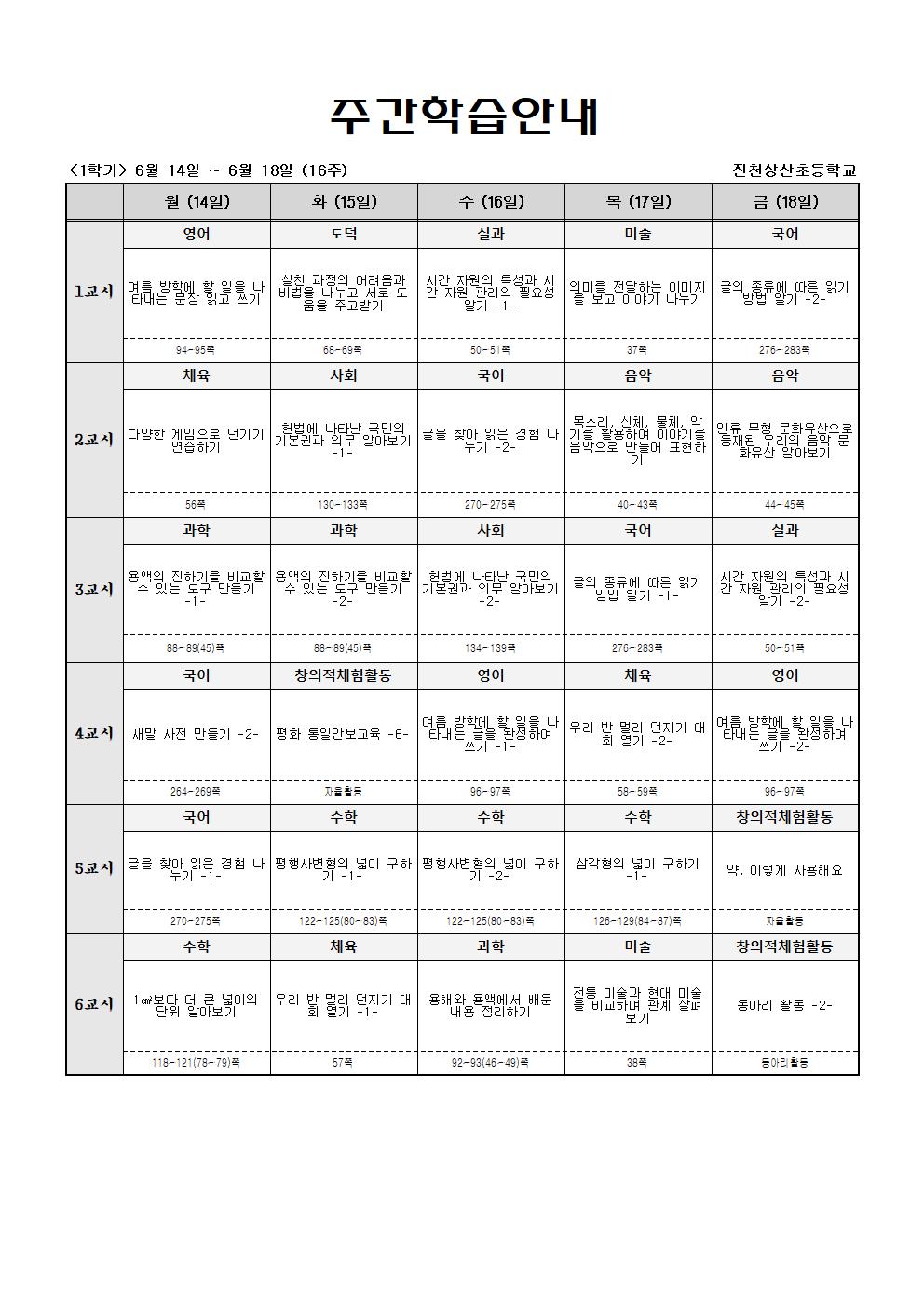 주간학습_5학년_1반_(1학기)6월14일-6월19일(16주)_사회 수정001