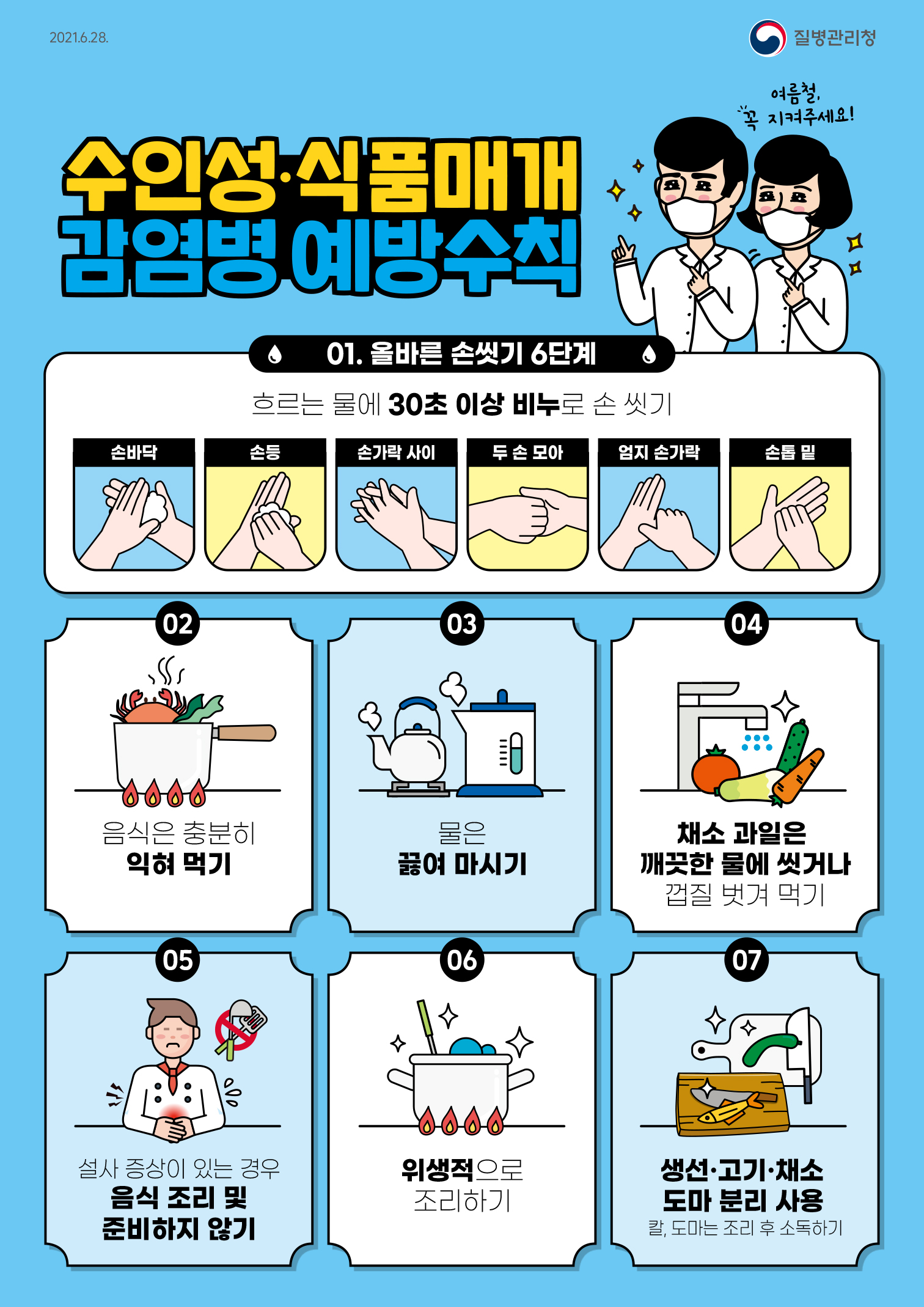 [질병관리청]_여름철_감염병_예방수칙_포스터_A4