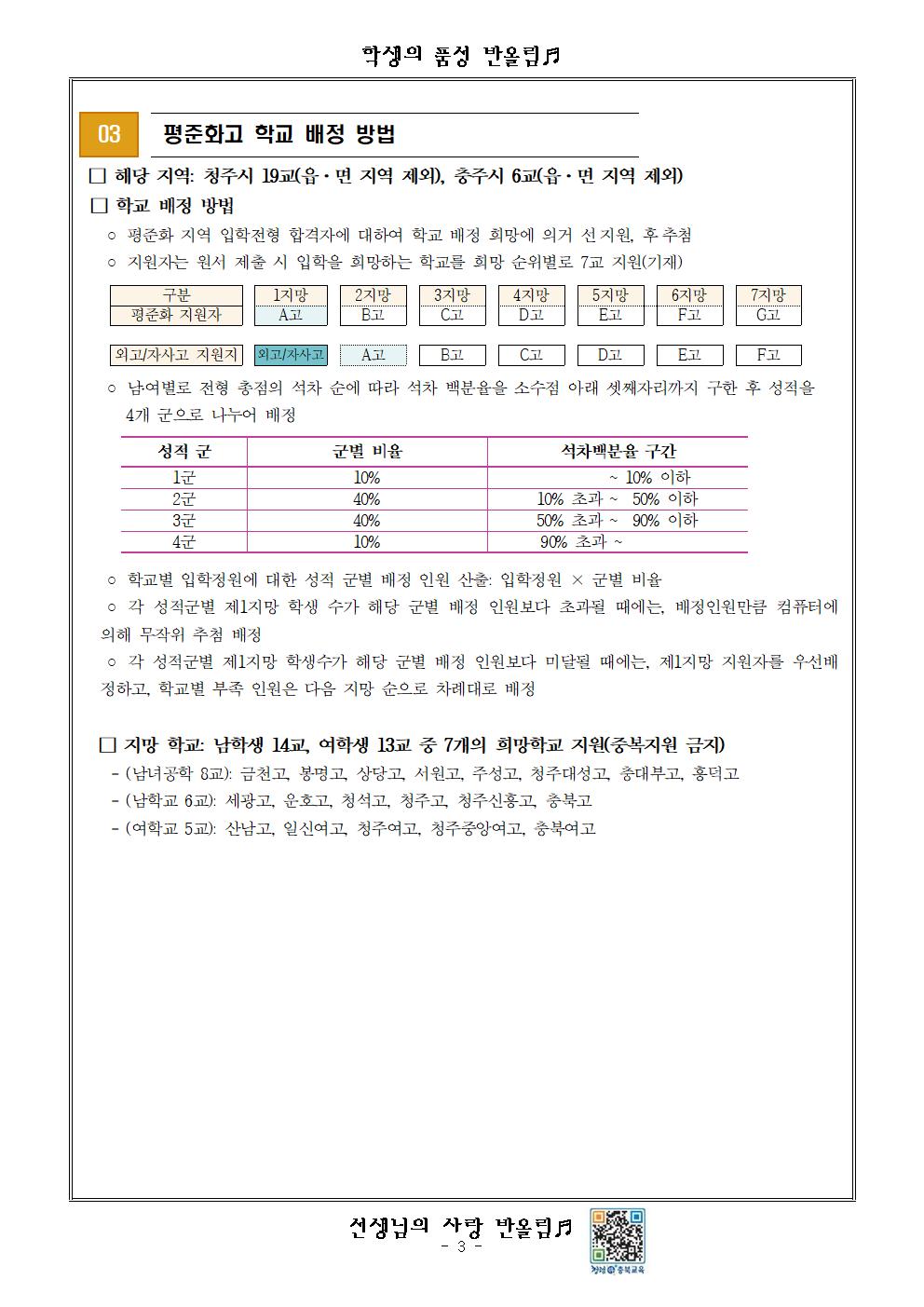 2022학년도 고등학교 입학전형 기본계획 가정통신문(2차)003