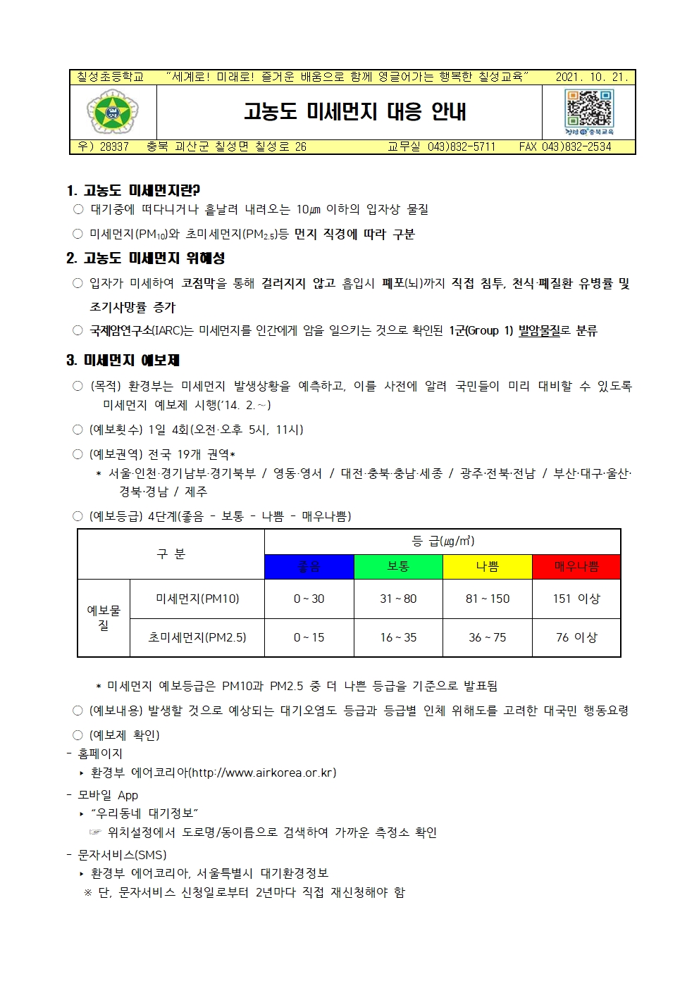 고농도 미세먼지 대응 안내001